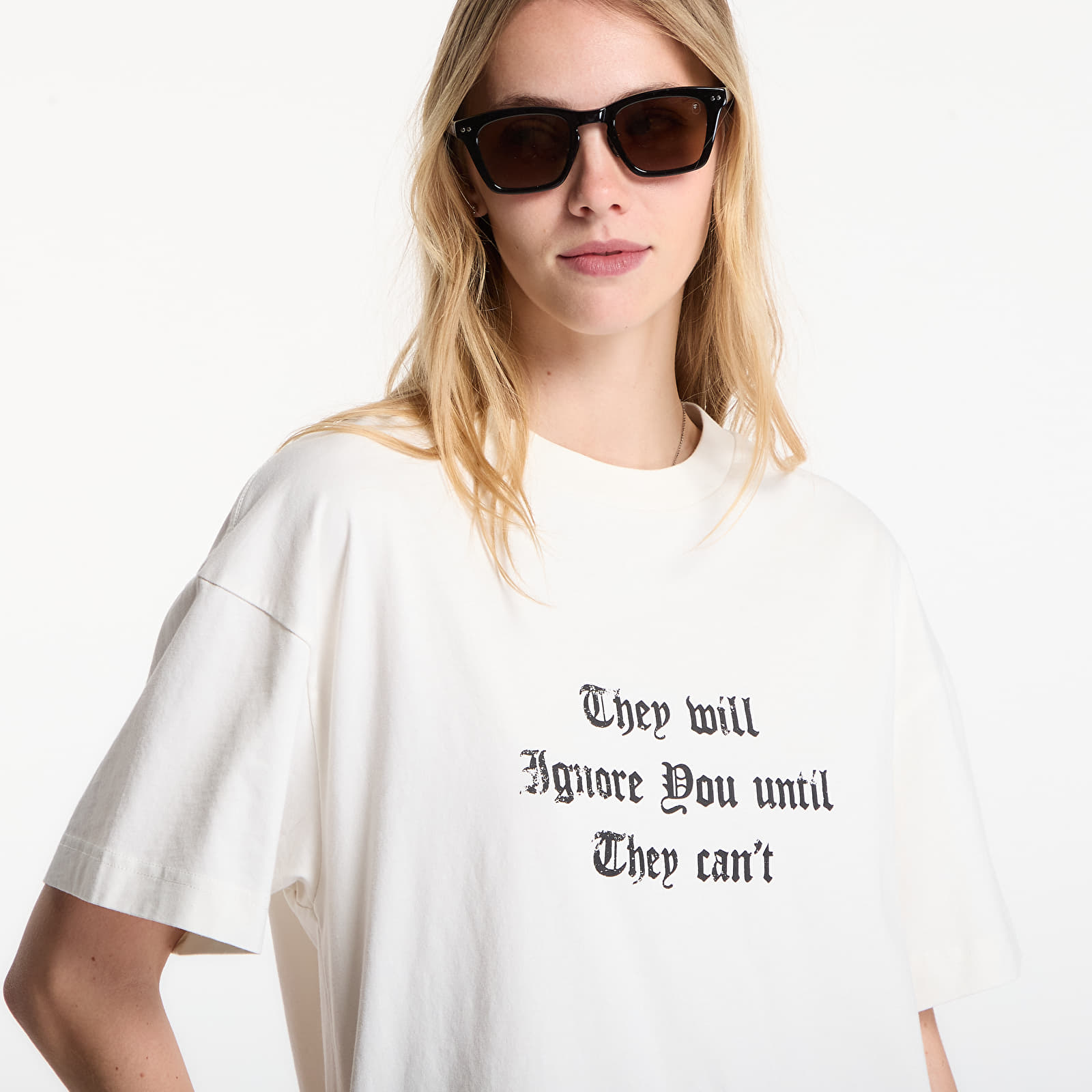 Тениски Palm Angels Statement Regular T-Shirt UNISEX Off White/ Black