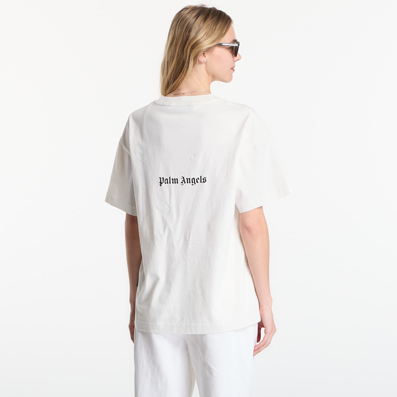 Тениски Palm Angels Statement Regular T-Shirt UNISEX Off White/ Black