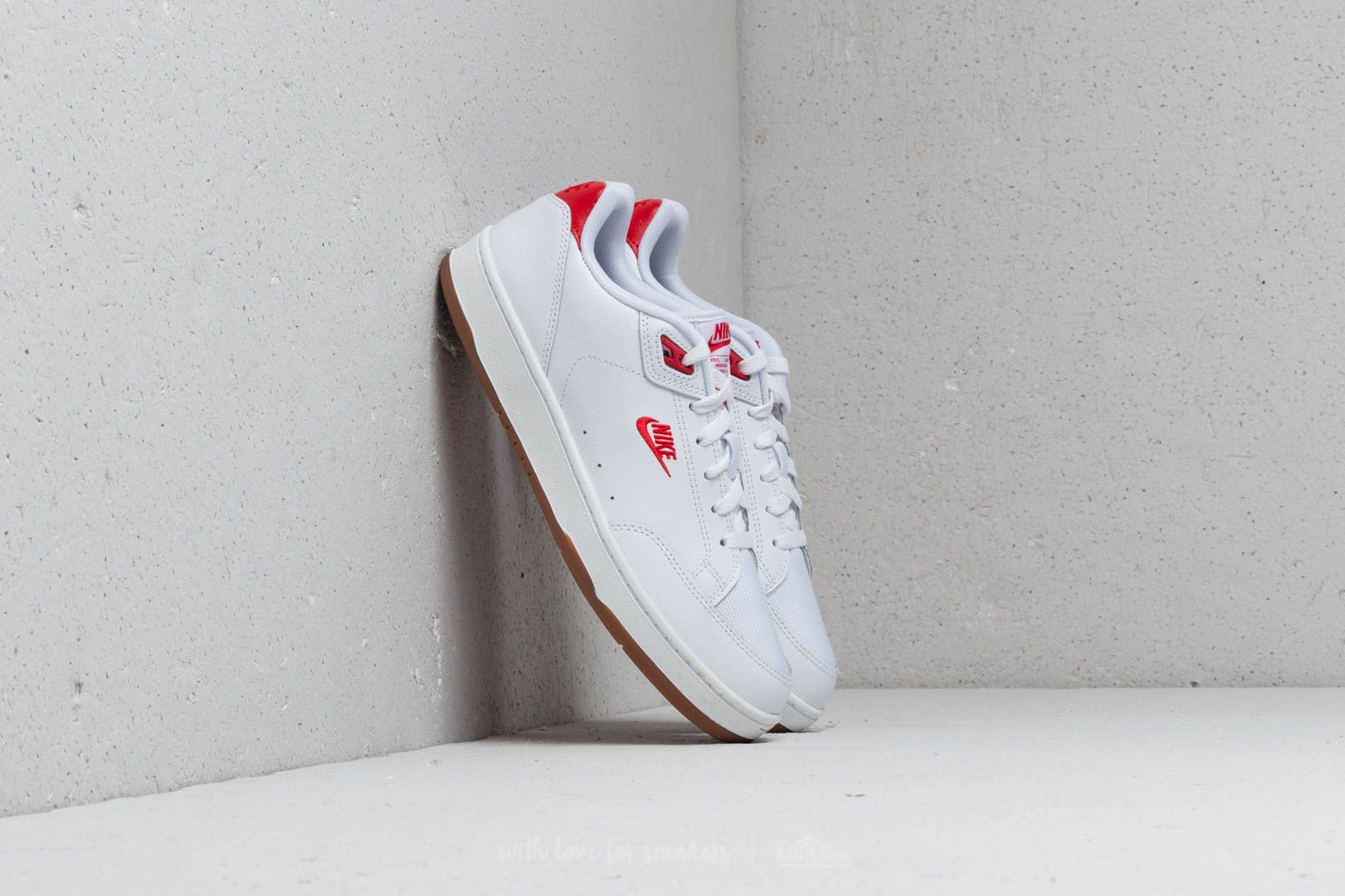 Chaussures et baskets homme Nike Grandstand II Premium White/ University  Red | Footshop