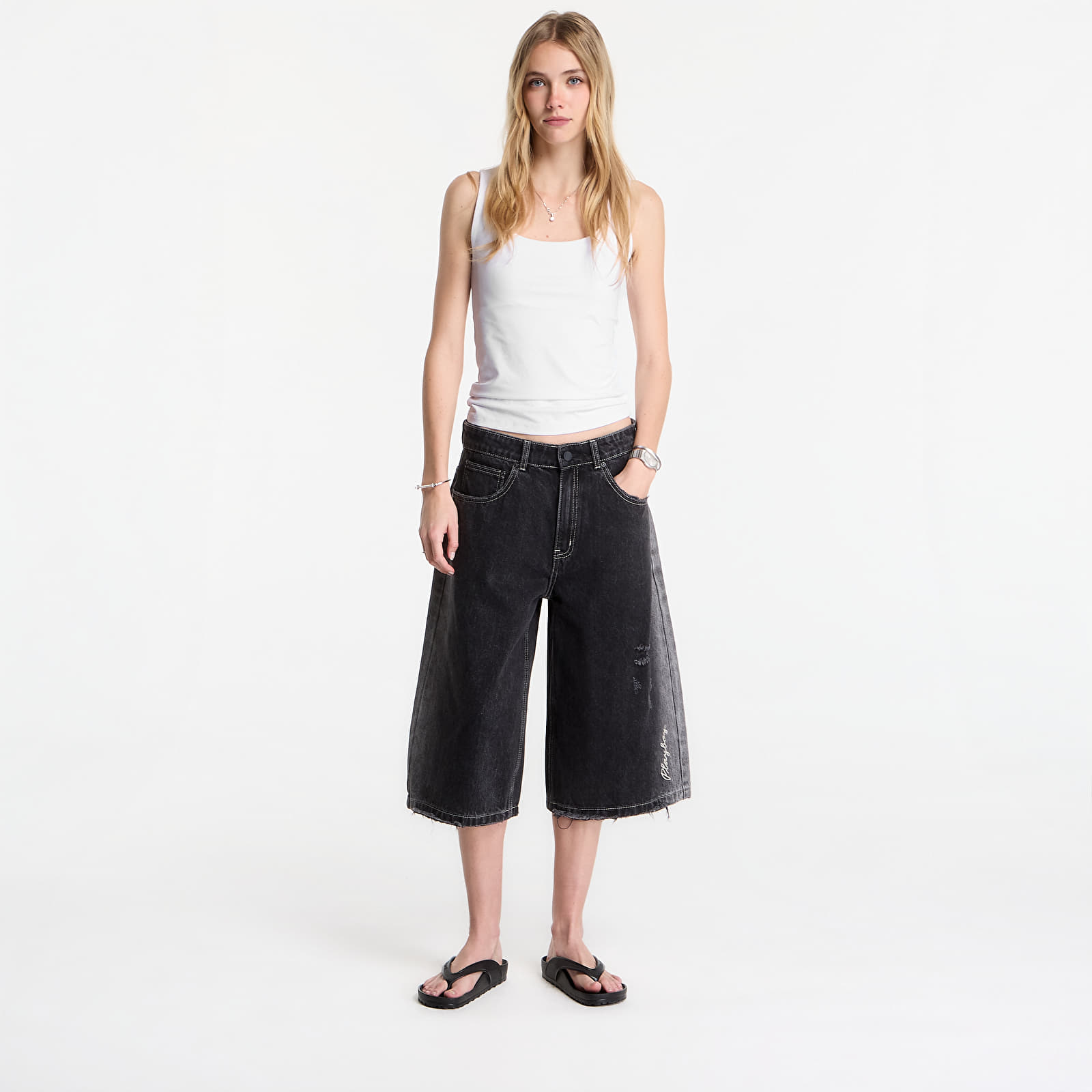 Shorts Playboy x FTSHP Denim Jorts UNISEX Black