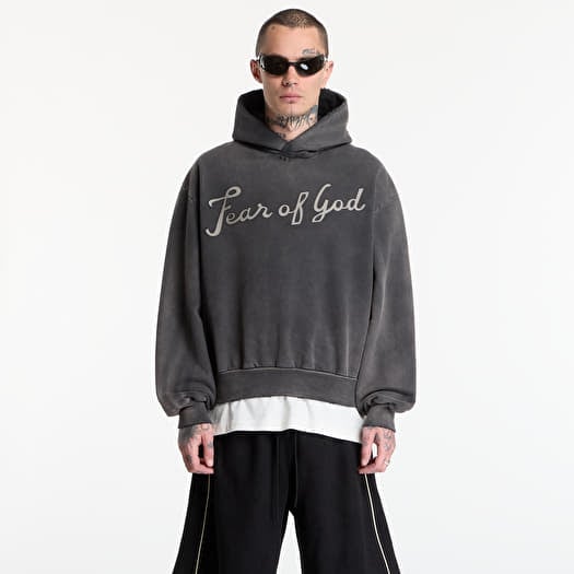 Džemperis Fear Of God 26 Classic Fit Half Raglan Hoodie Off Black