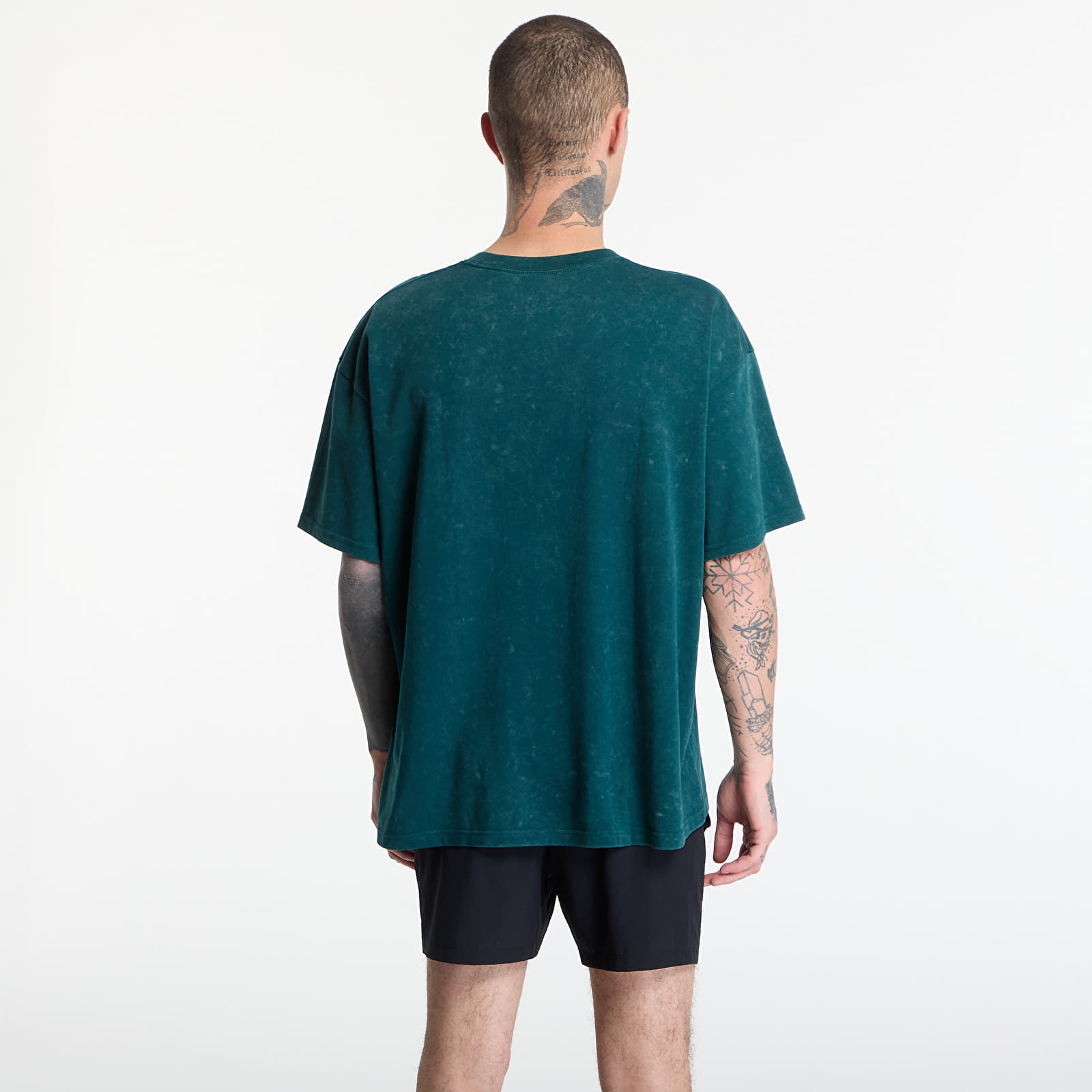 T-shirts Under Armour M HW OS LOGO WASH SS Green