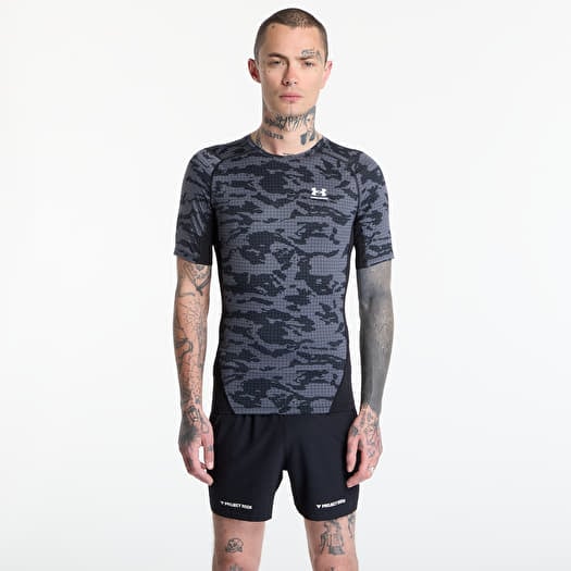 T-shirt Under Armour HG Printed SS Black