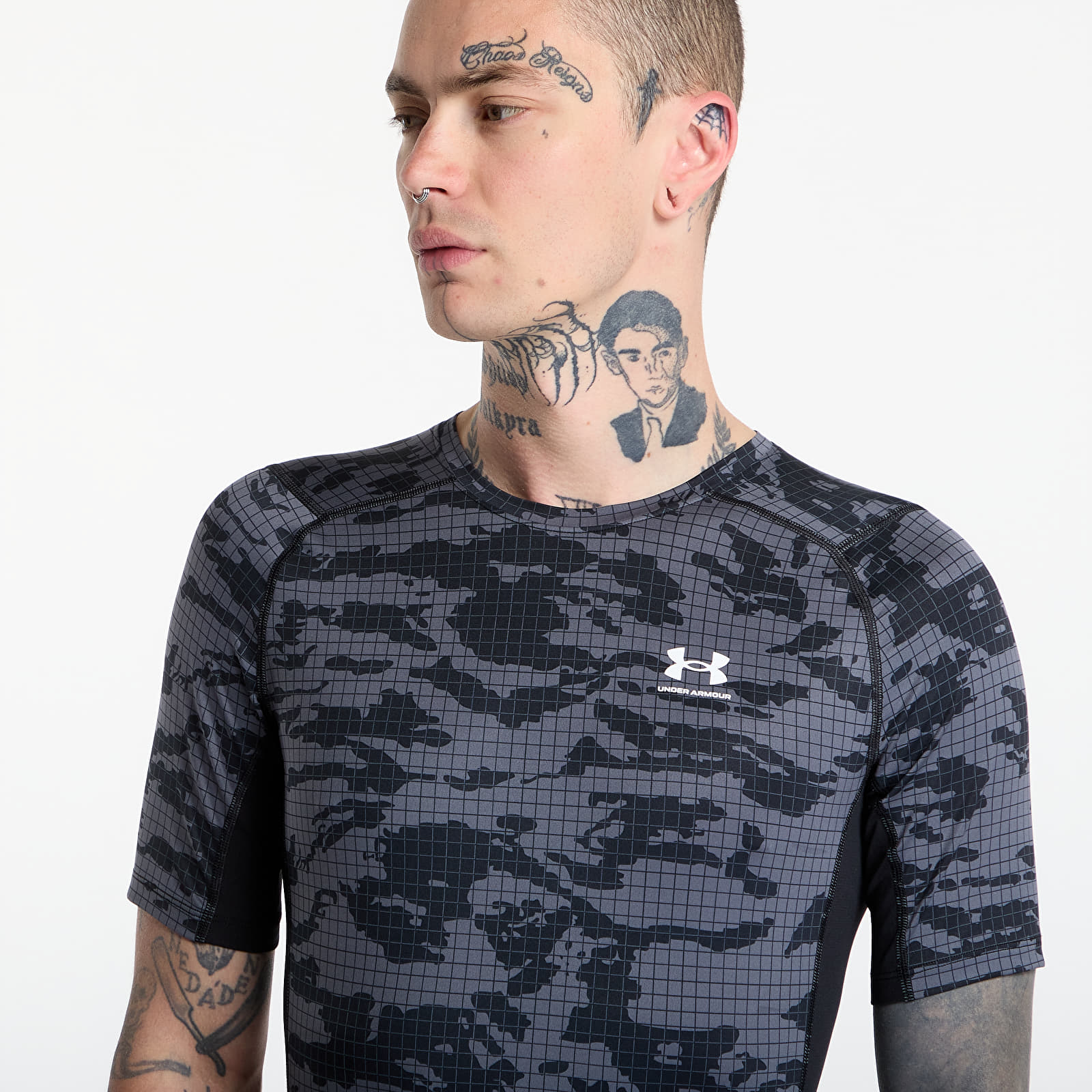 T-shirts Under Armour HG Printed SS Black
