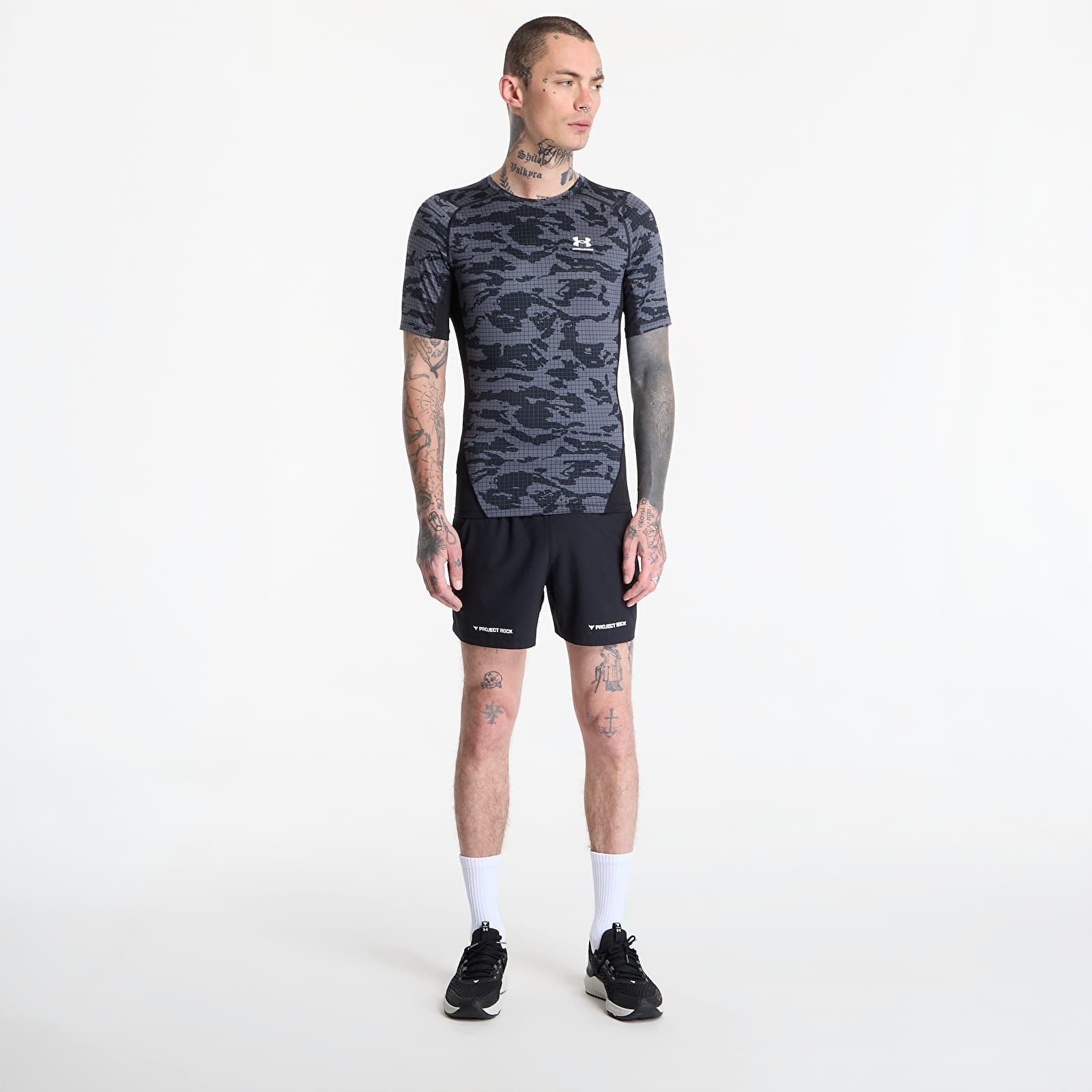 T-shirts Under Armour HG Printed SS Black