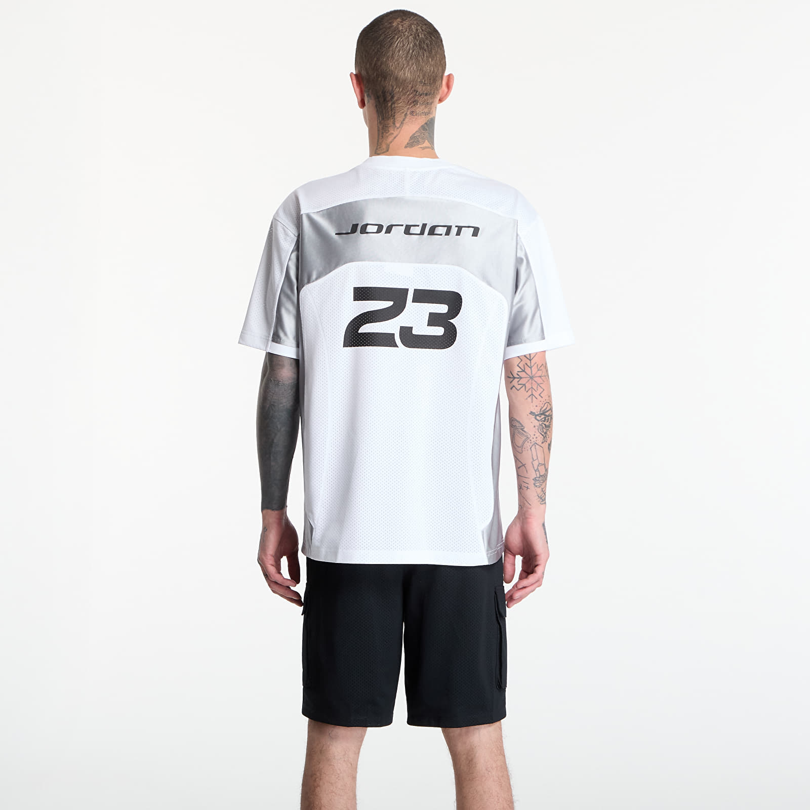 Tröjor Jordan Flight Men's Jersey Top White/ Lt Smoke Grey/ Black