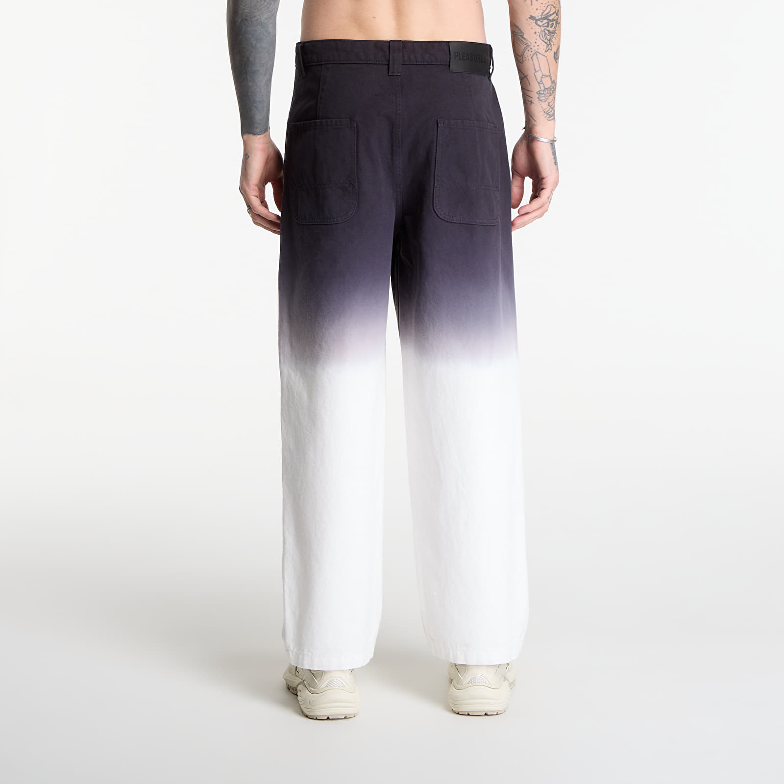 Kavbojke  PLEASURES Dipdye Work Pants Black