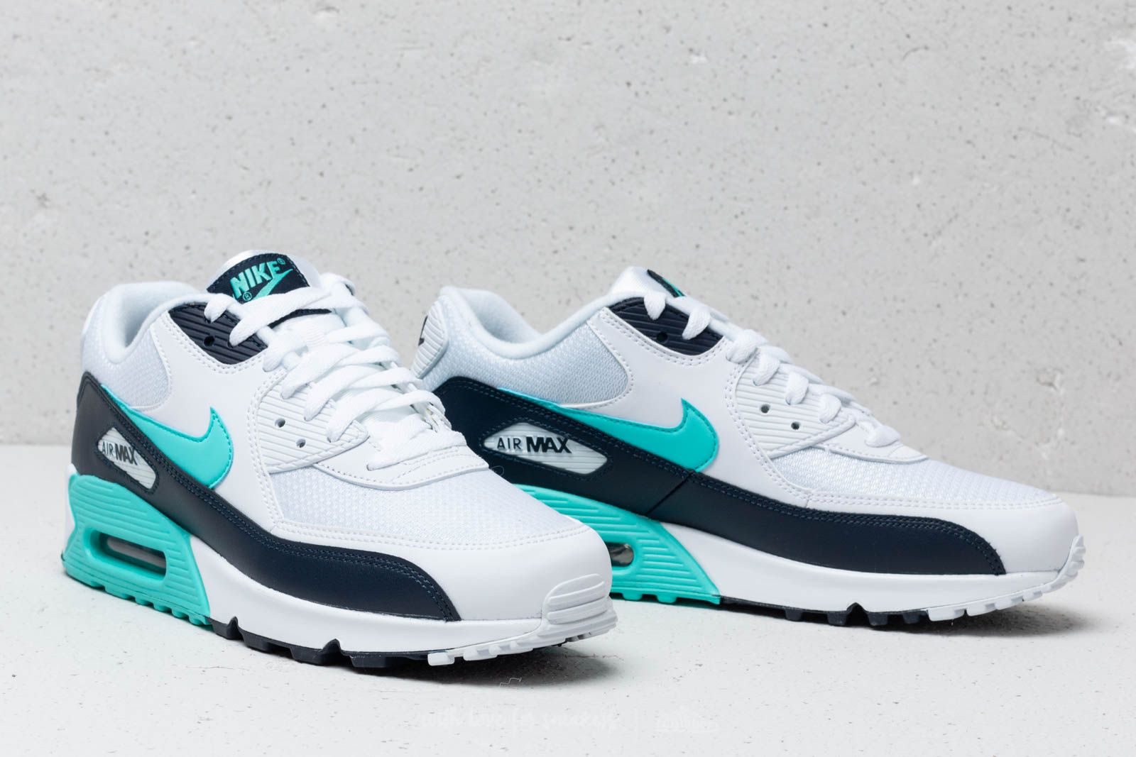 Herresko Nike Air Max 90 Essential White/ Aurora Green