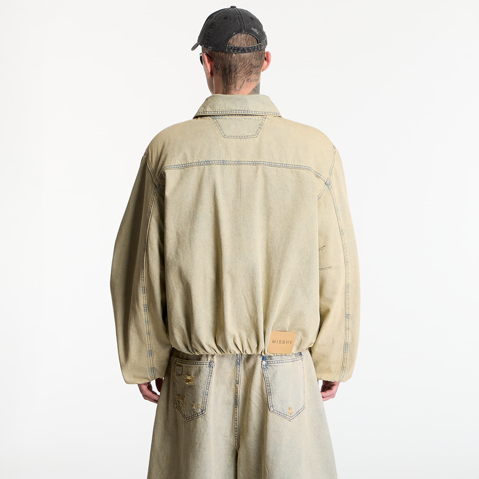 Striukės MISBHV Sand Washed Bomber Denim Jacket UNISEX Sand Washed