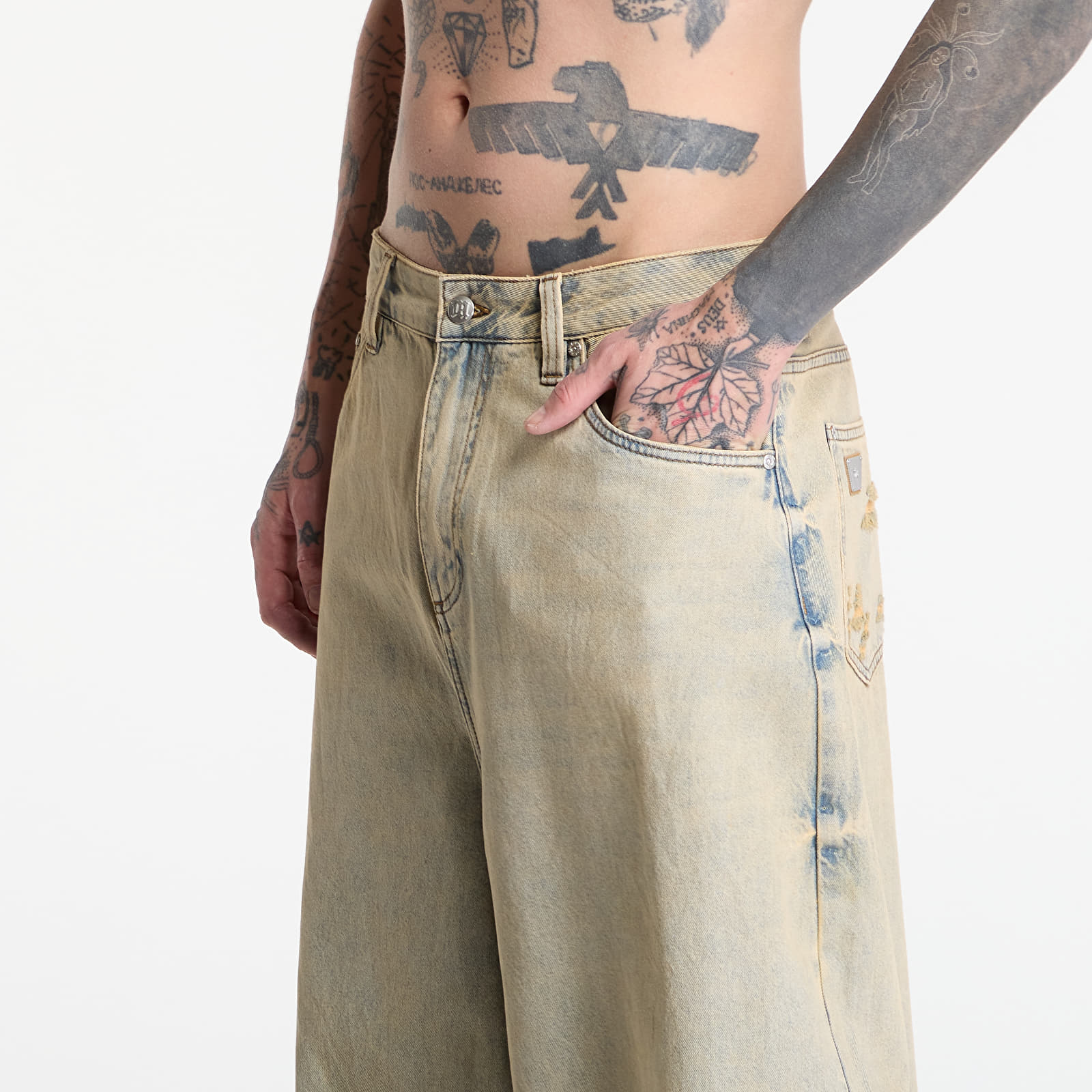 Kavbojke  MISBHV Sand Washed Balloon Denim Trousers UNISEX Sand Washed