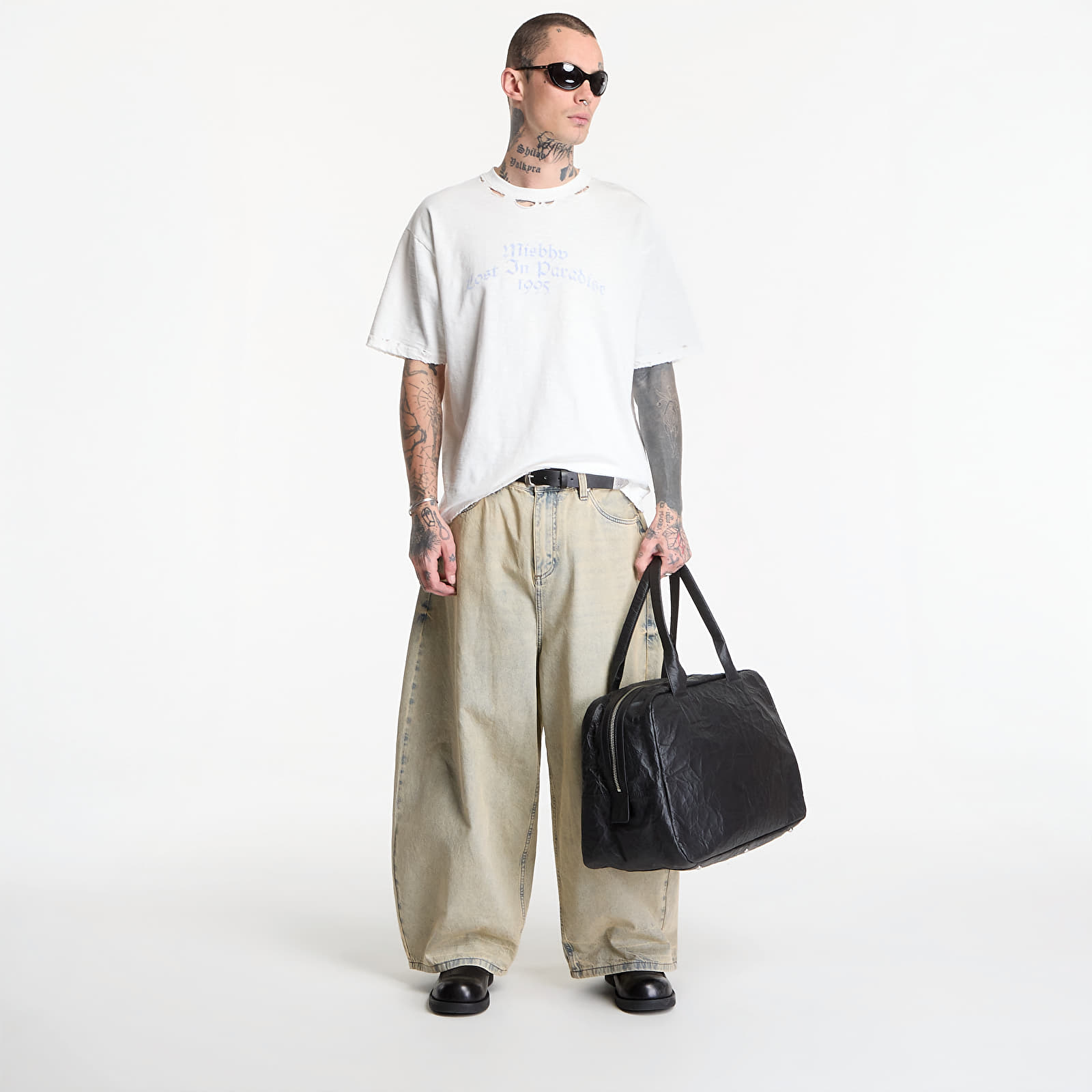 Kavbojke  MISBHV Sand Washed Balloon Denim Trousers UNISEX Sand Washed