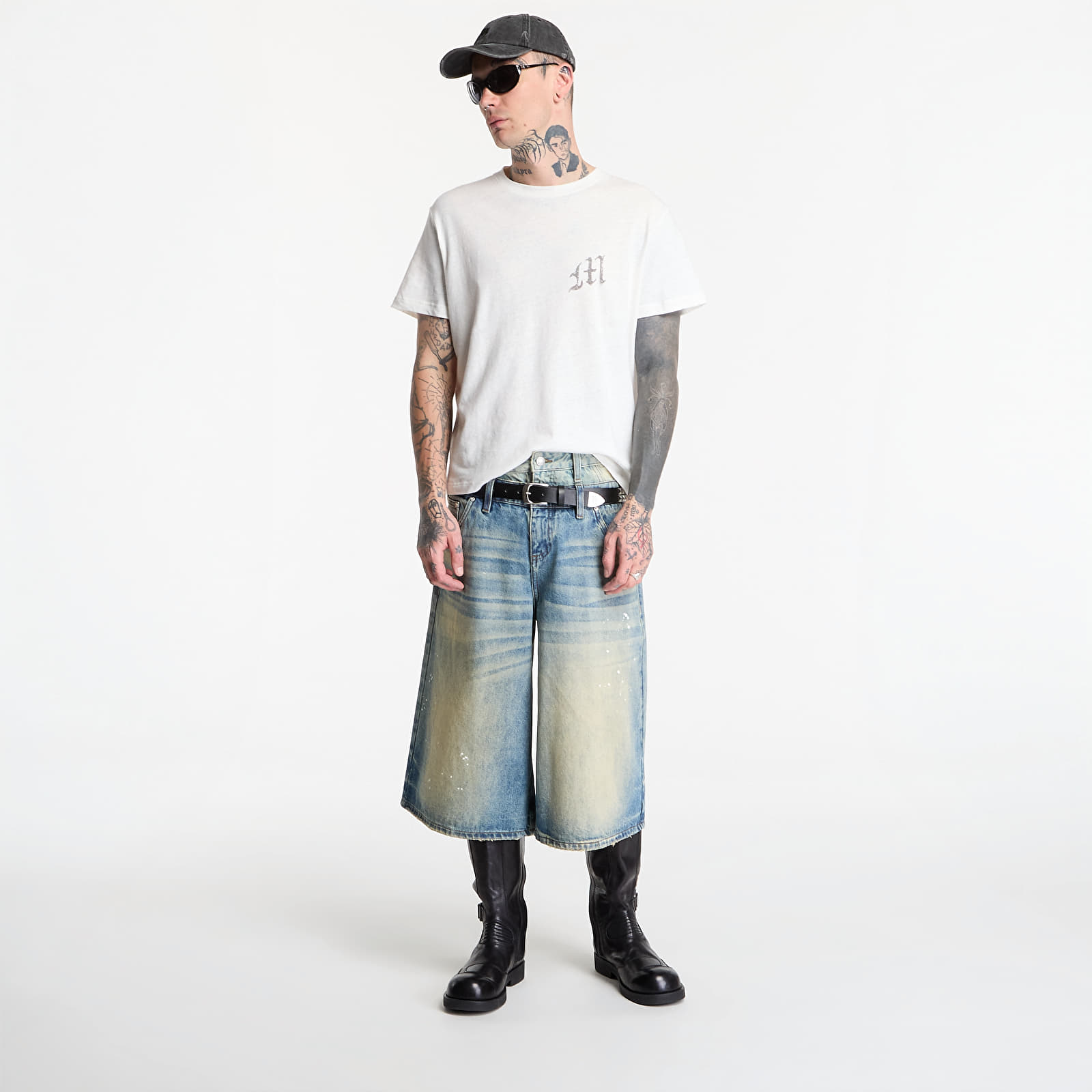 Kraťasy MISBHV 2In1 Denim Dirt Baggy Shorts Dirt Denim