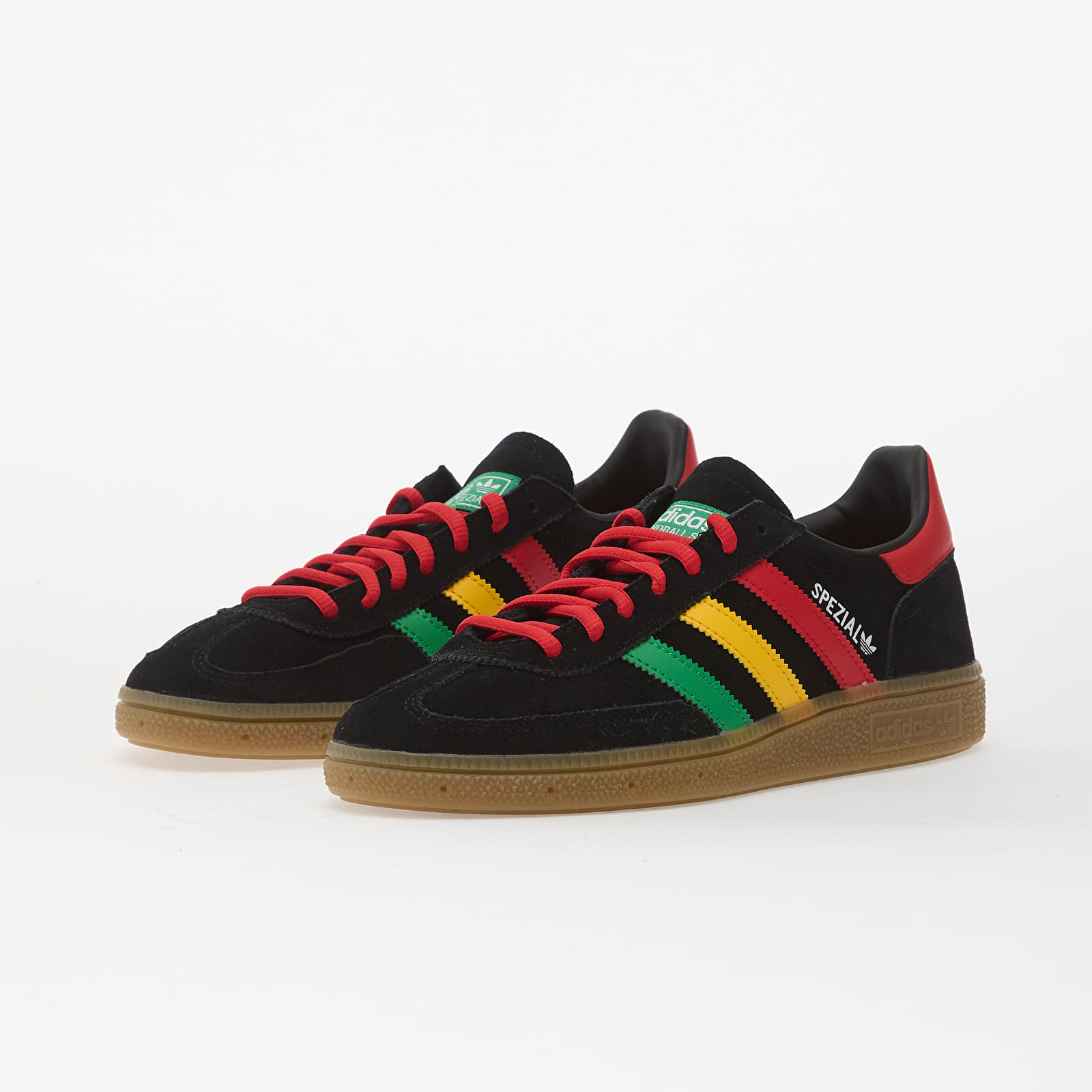 Мужская обувь adidas Jamaica Handball Spezial Core Black/ Pure Ruby/ Bold Gold