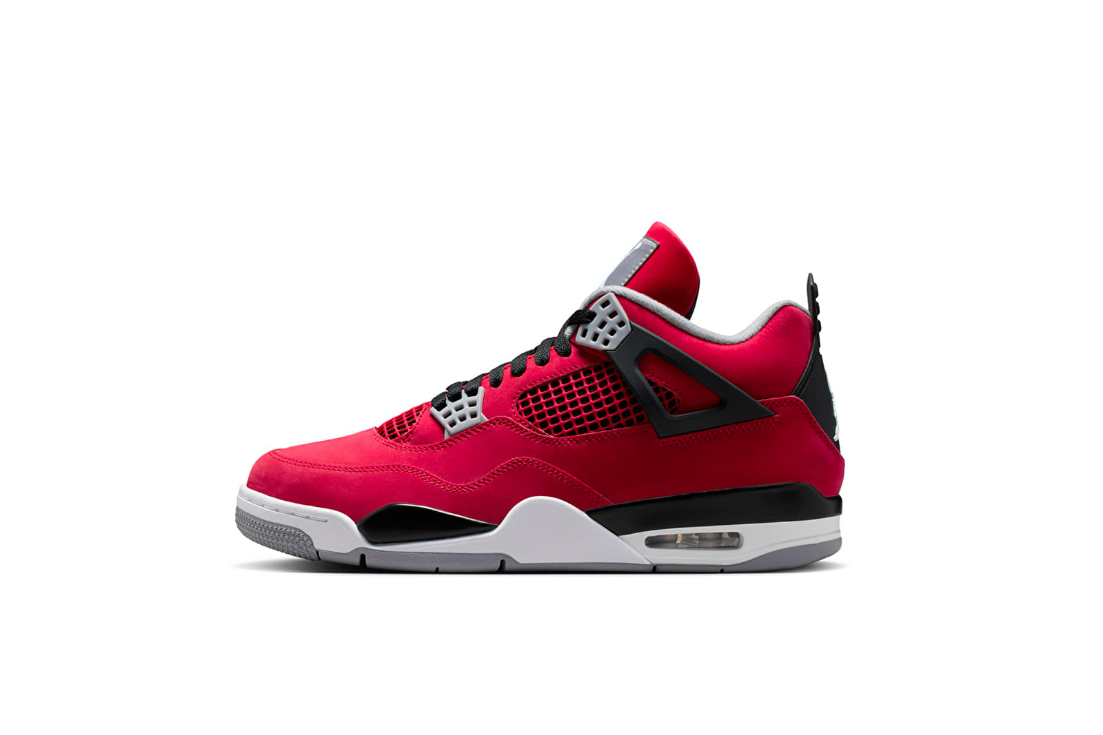 Sapatos de homem Air Jordan 4 Retro "Toro Bravo" Fire Red/ White-Black-Cement Grey