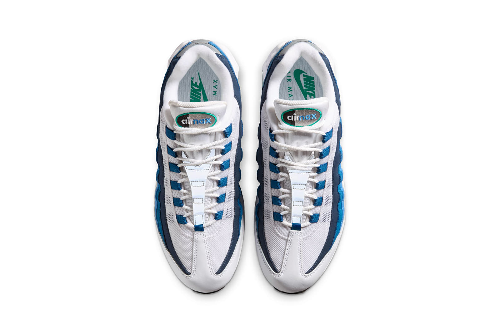 Skor för män Nike Air Max 95 Og White/ Emerald Green-Lake Blue