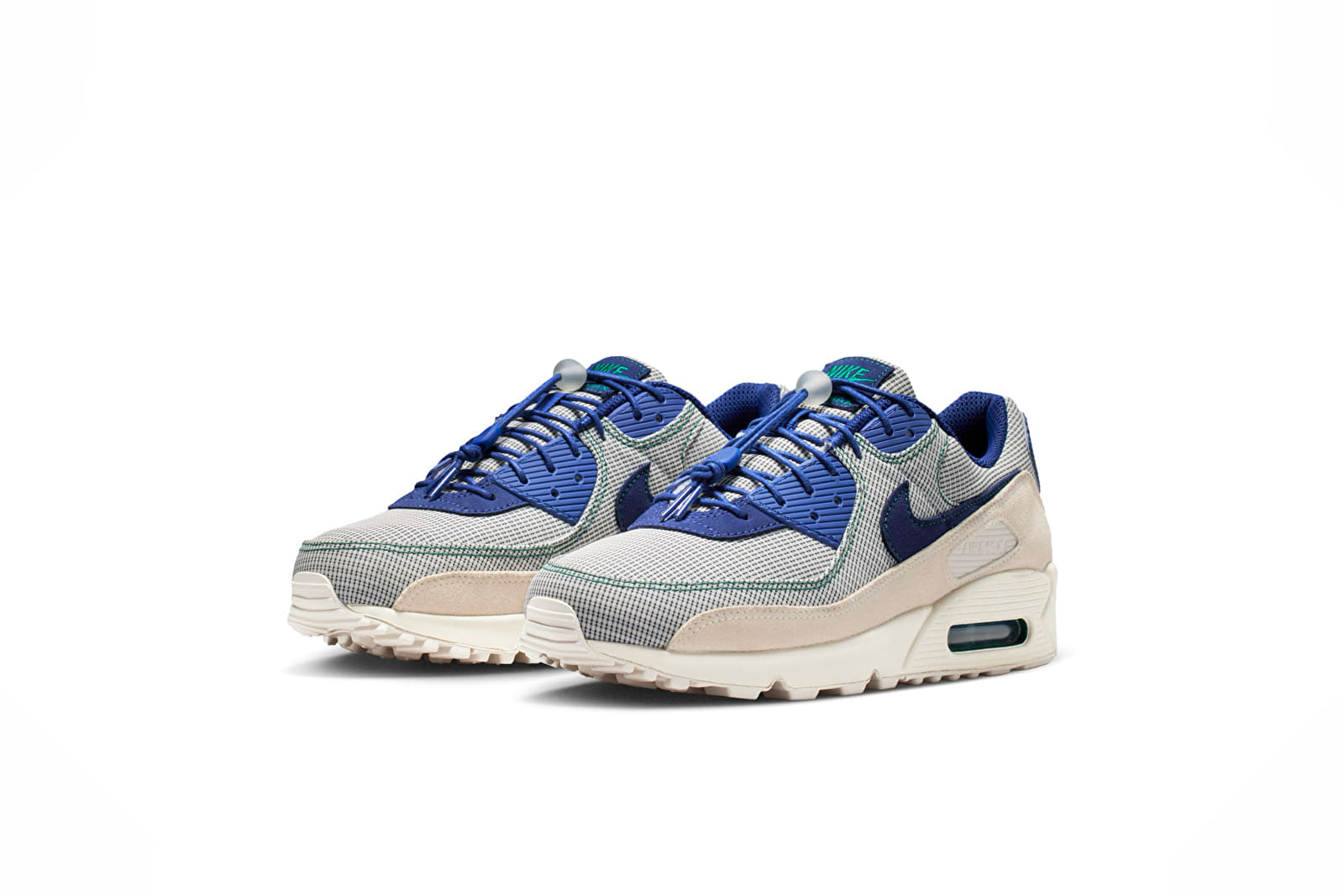 Skor för män Nike Air Max 90 Coconut Milk/ Deep Royal Blue-Legion Pine