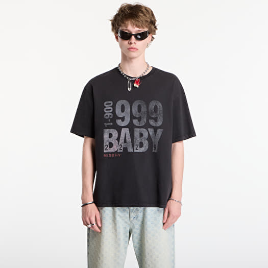 T-shirt MISBHV 999 Baby T-Shirt UNISEX Washed Black