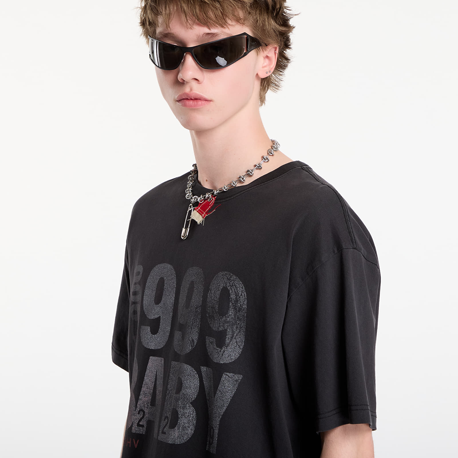 Marškinėliai MISBHV 999 Baby T-Shirt UNISEX Washed Black