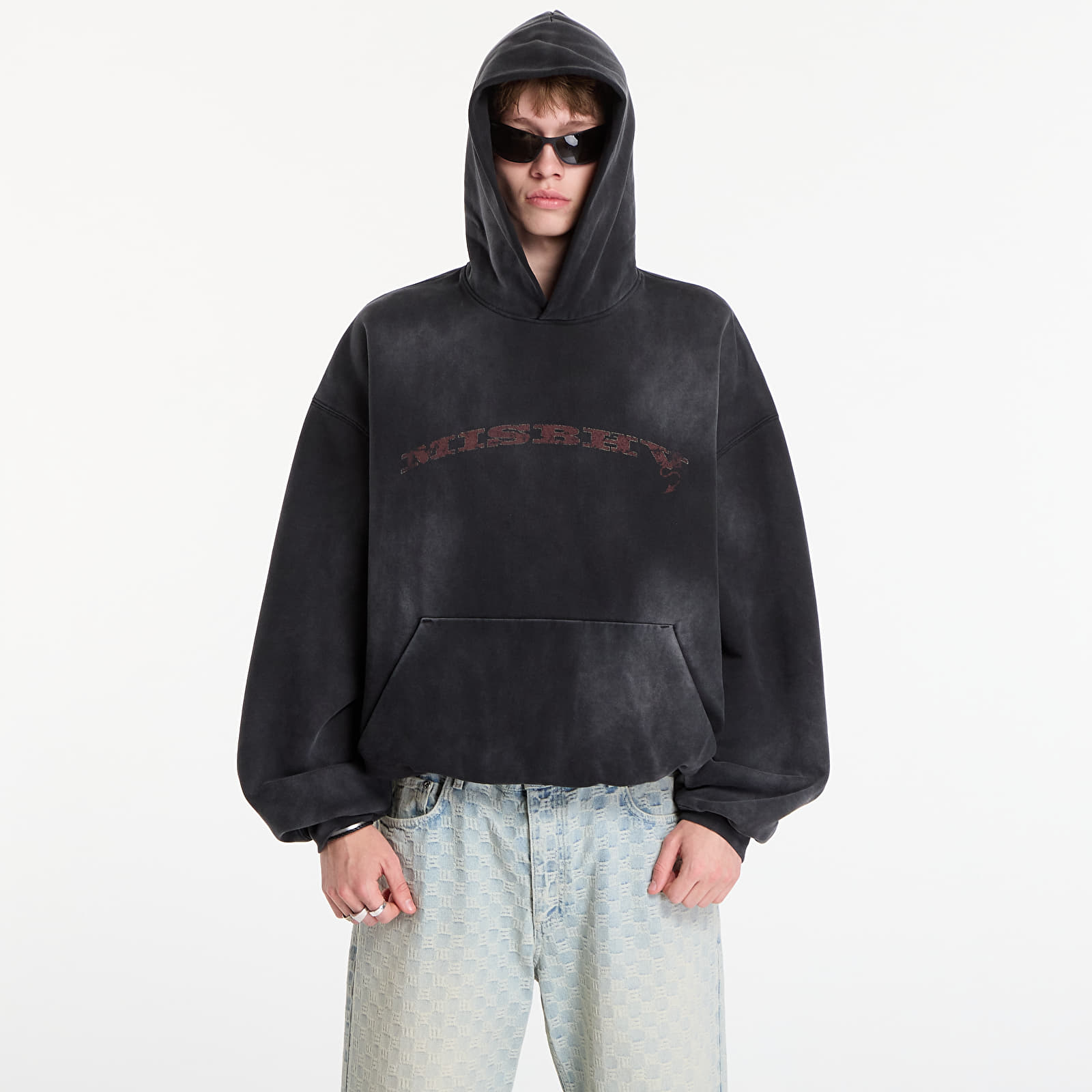 Džemperiai su gobtuvais ir džemperiai MISBHV Devil Misbhv Inflated Hoodie UNISEX Washed Grey