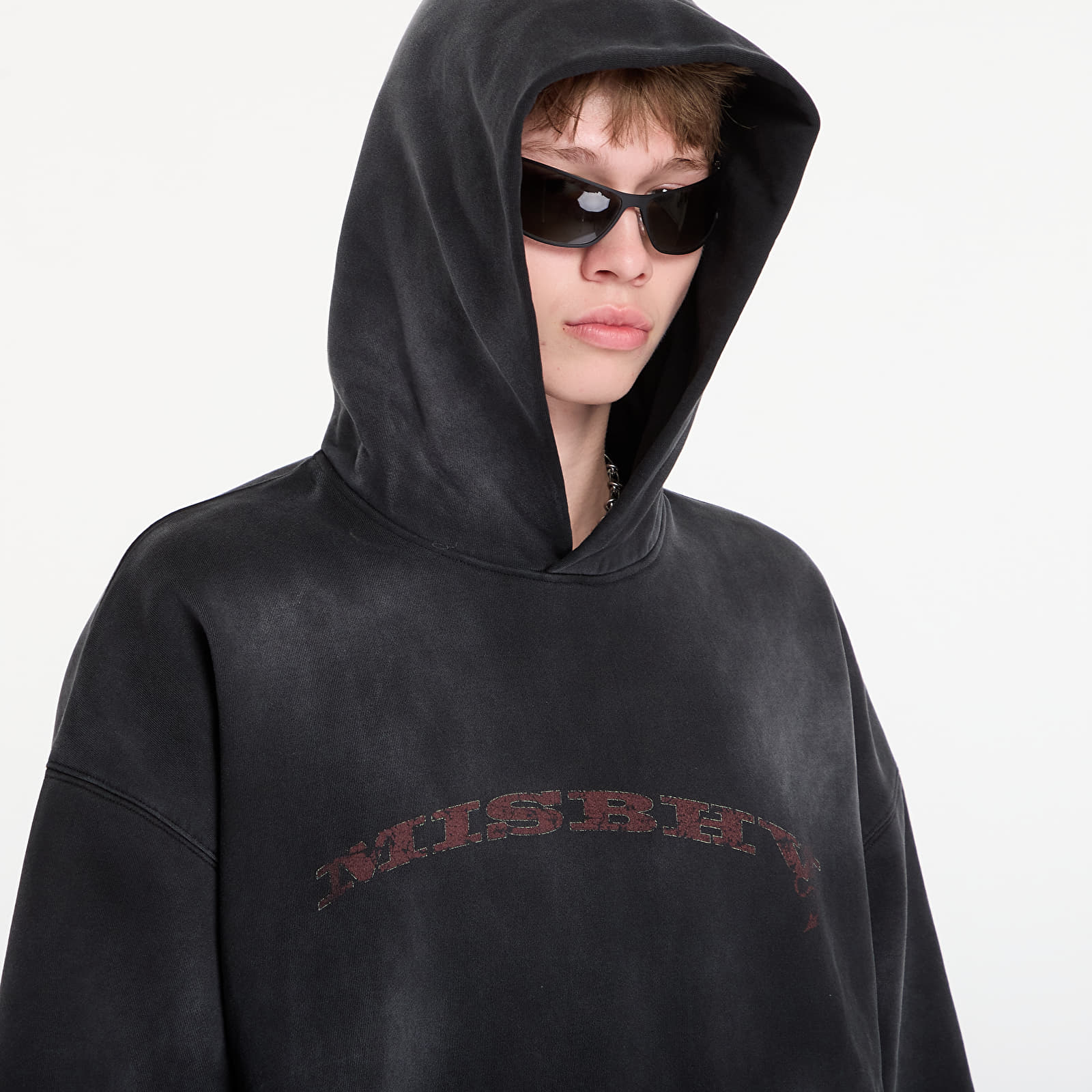 Džemperiai su gobtuvais ir džemperiai MISBHV Devil Misbhv Inflated Hoodie UNISEX Washed Grey