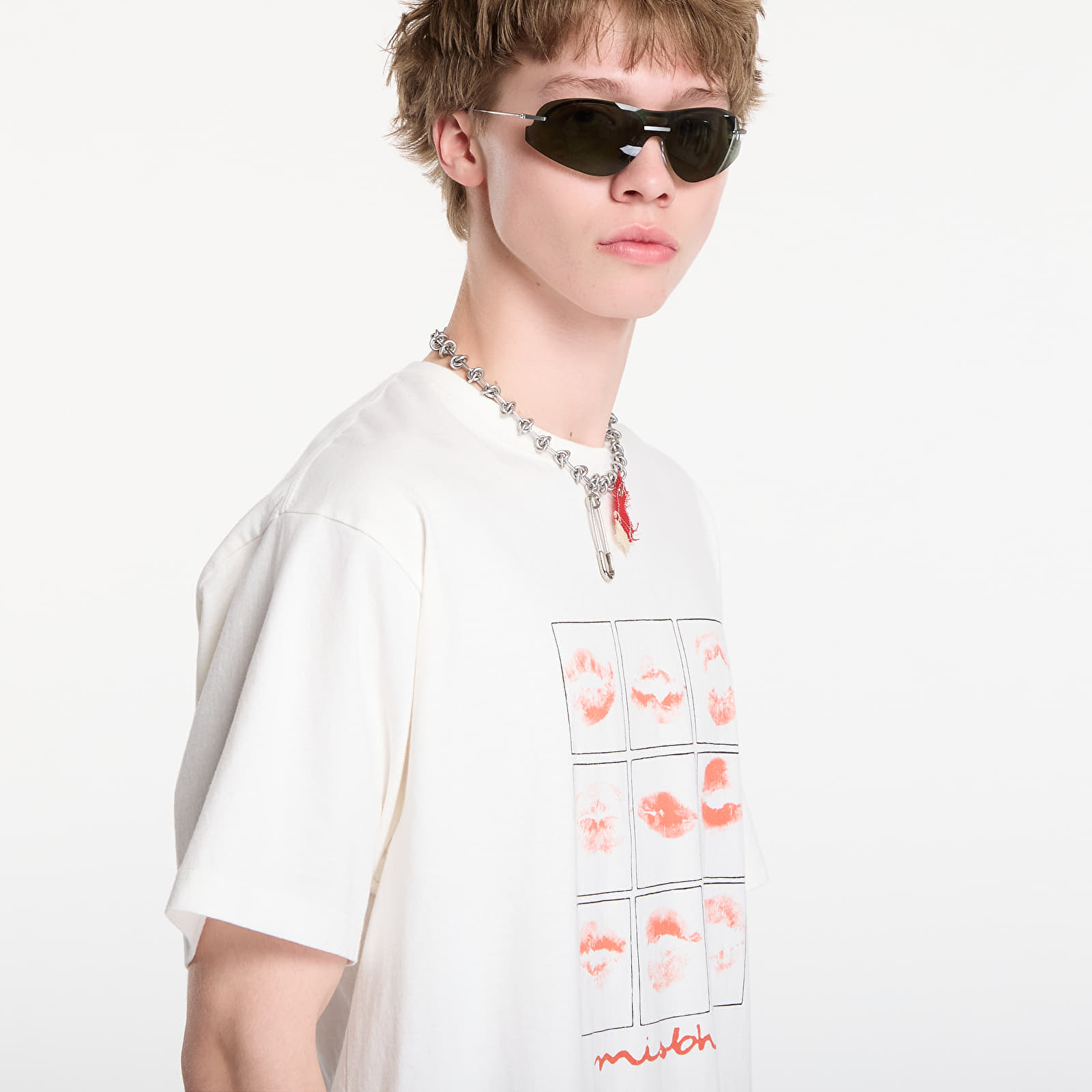 Tričká MISBHV Kiss Xoxo T-Shirt UNISEX Off White