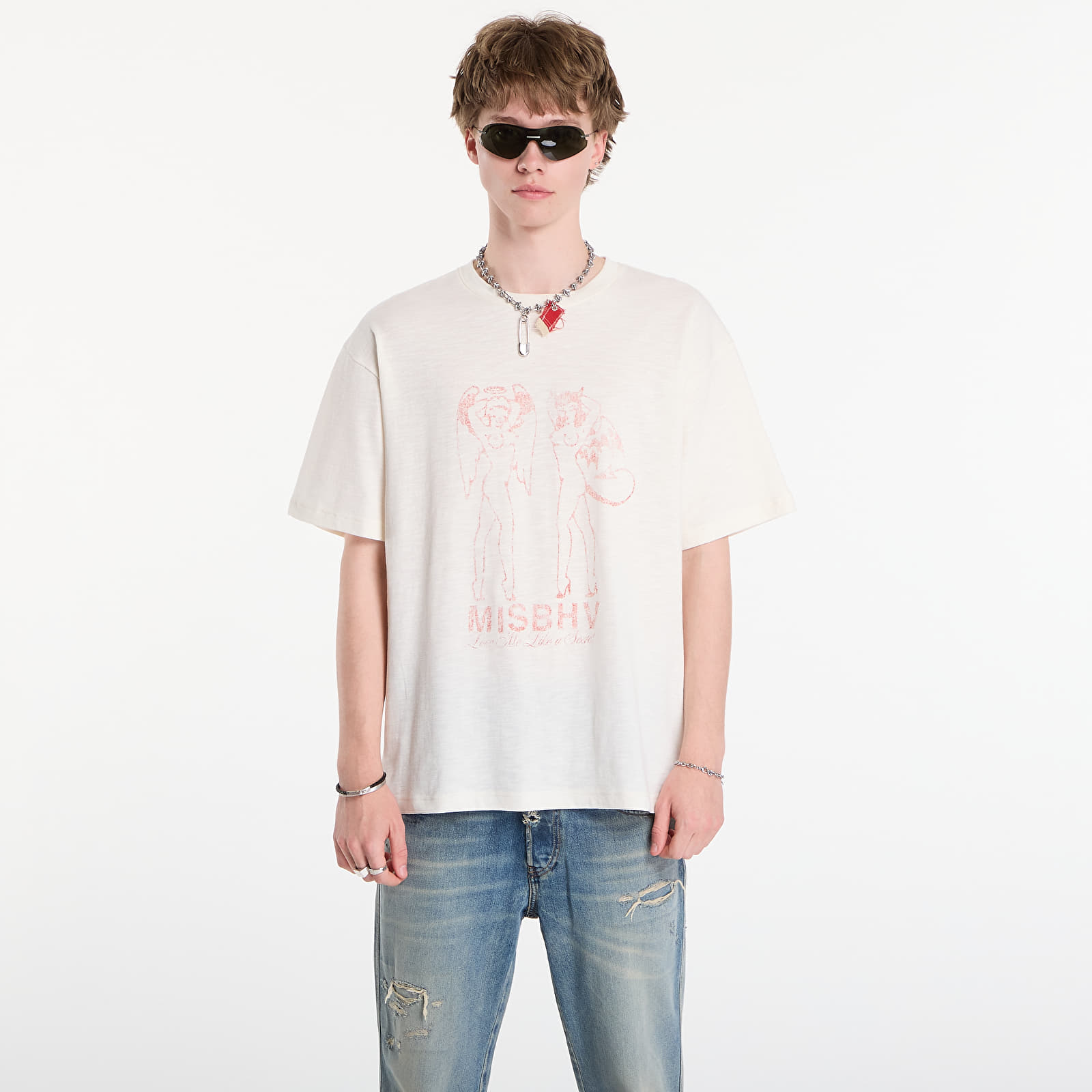 T-shirts MISBHV Devil&Angel T-Shirt UNISEX Off White