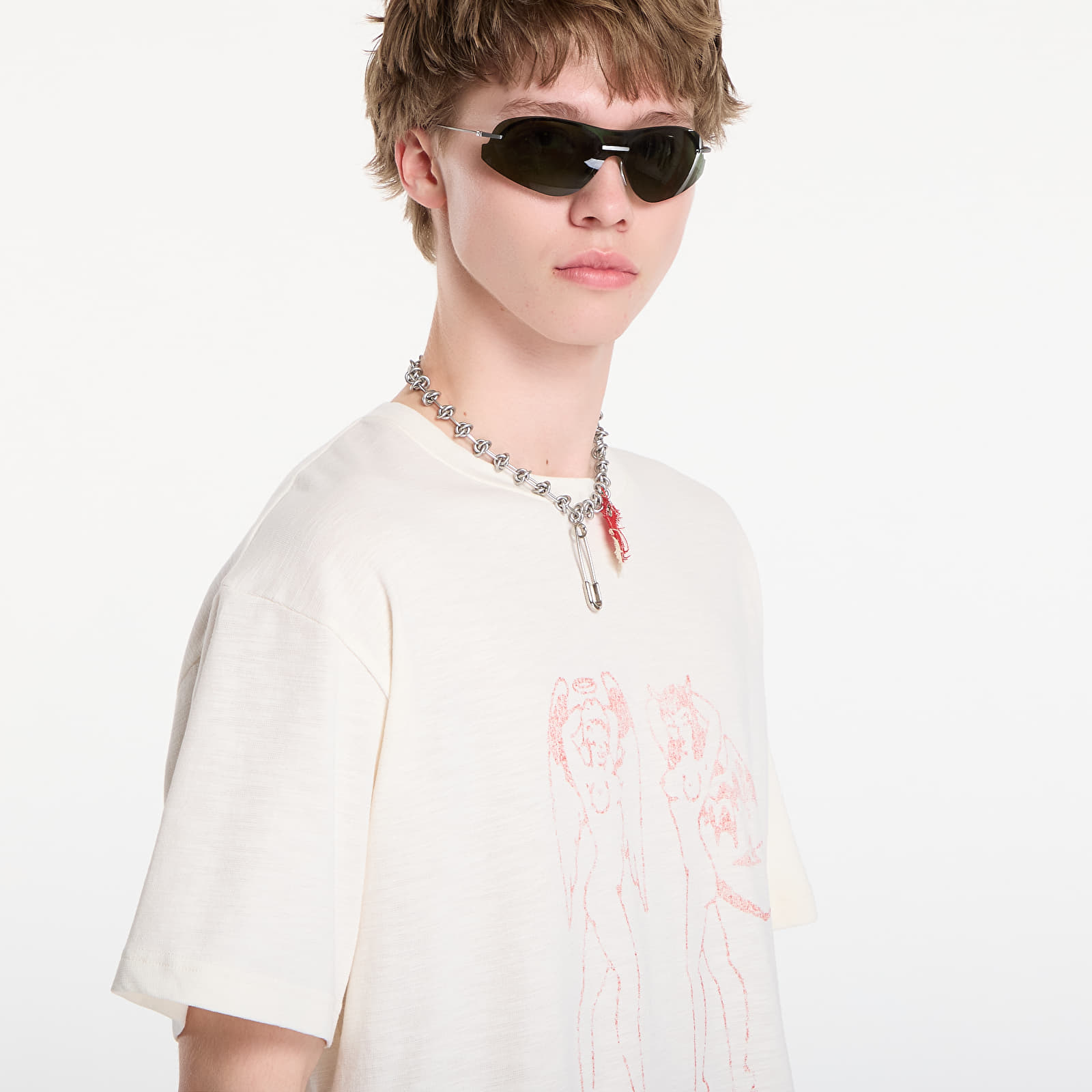 T-shirts MISBHV Devil&Angel T-Shirt UNISEX Off White