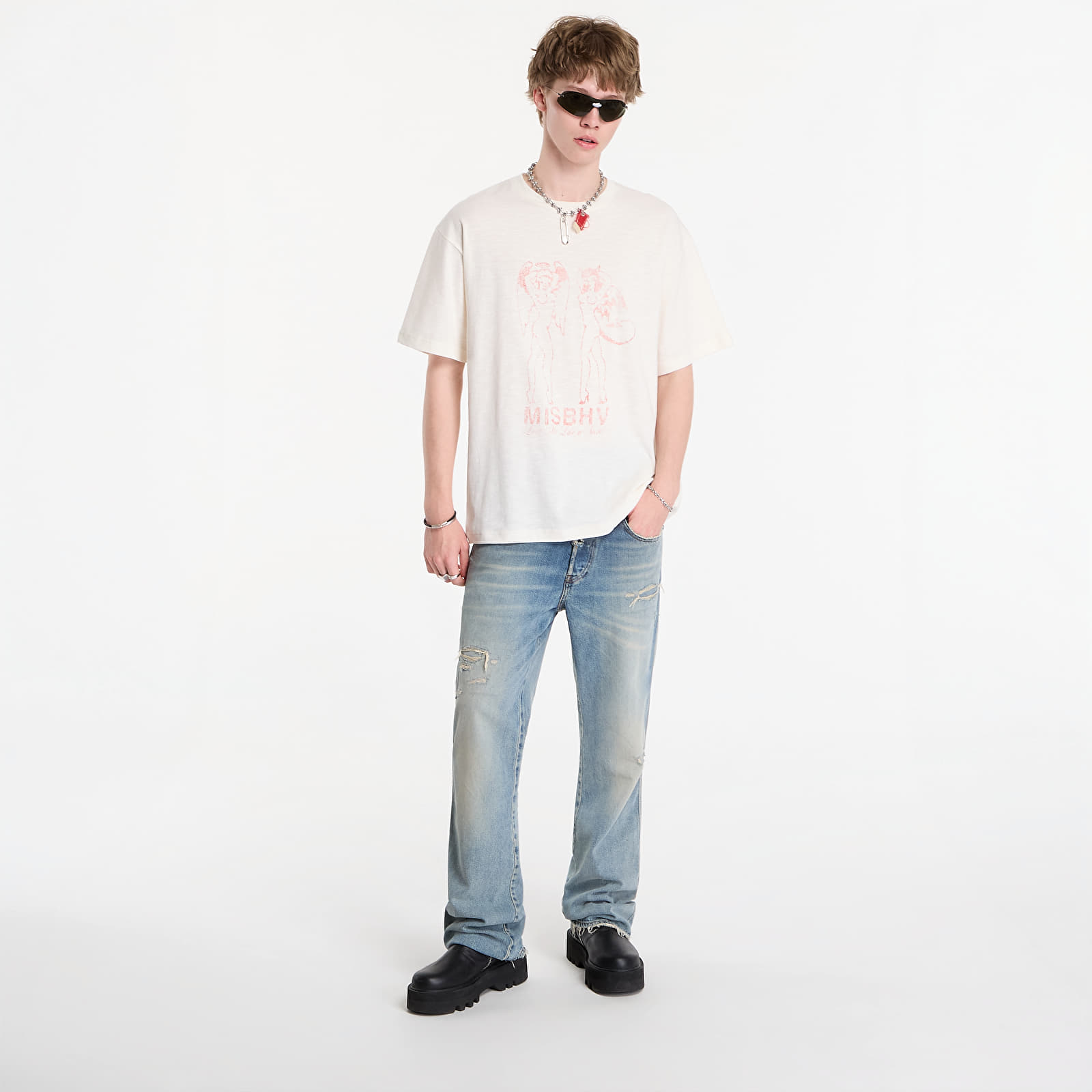 T-shirts MISBHV Devil&Angel T-Shirt UNISEX Off White
