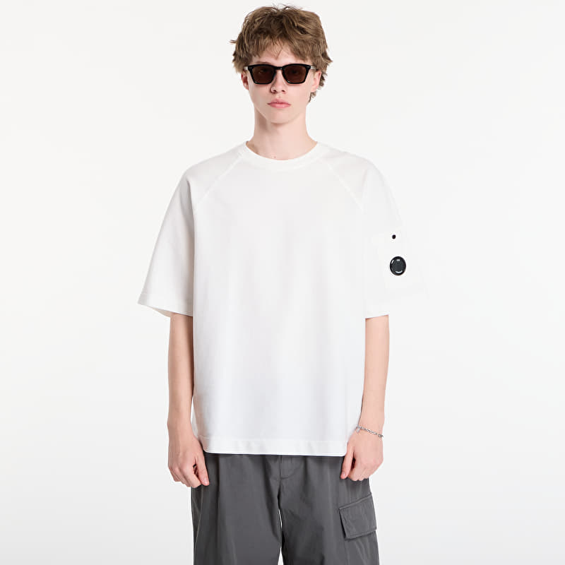 Trui C.P. Company Light Fleece Short Sleeve Sweatshirt Off White