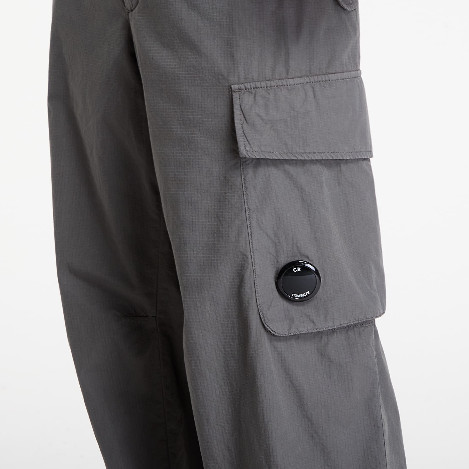 Tops C.P. Company Cotton Rip-Stop Boxy Lens Cargo Pants Gunmetal