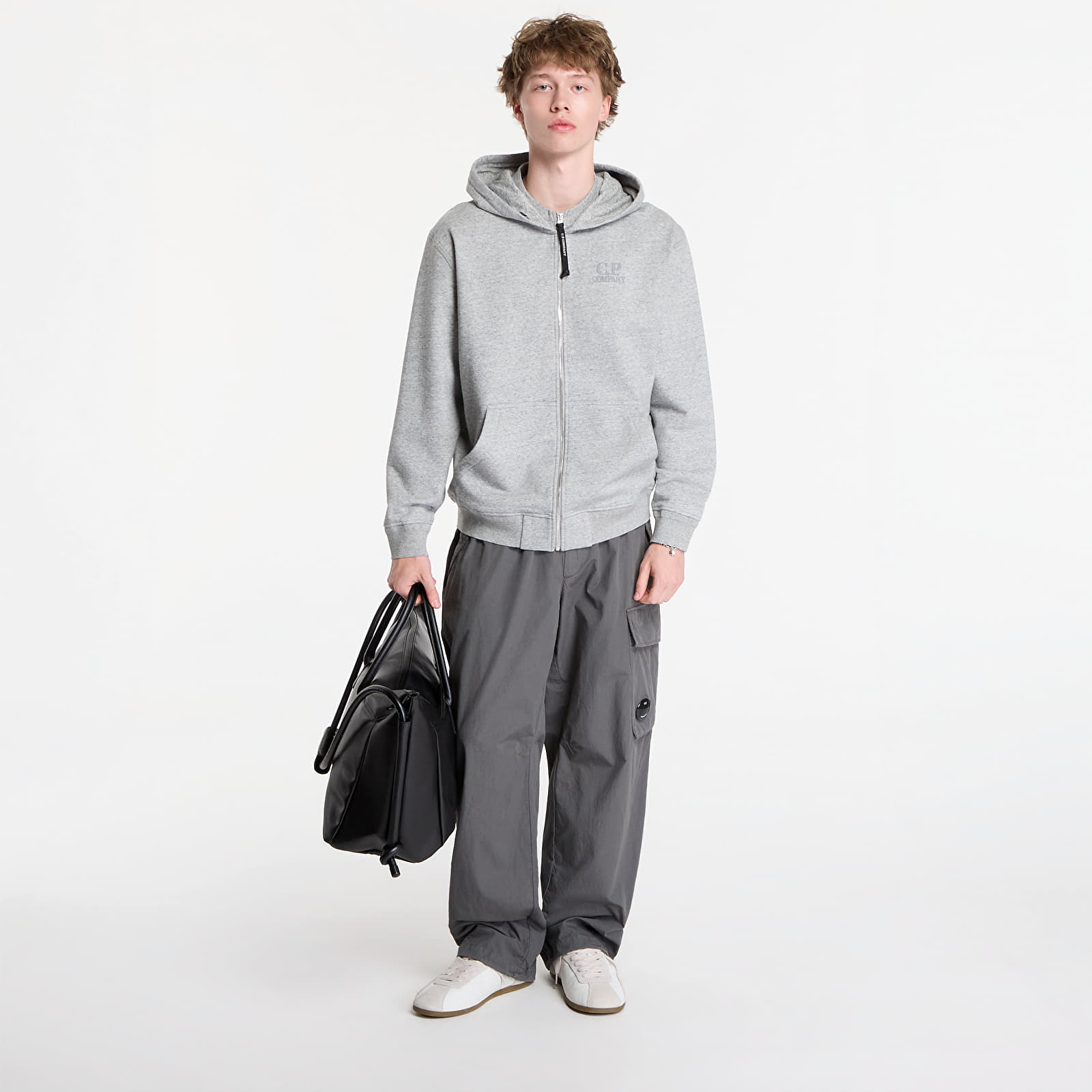 Tops C.P. Company Cotton Rip-Stop Boxy Lens Cargo Pants Gunmetal