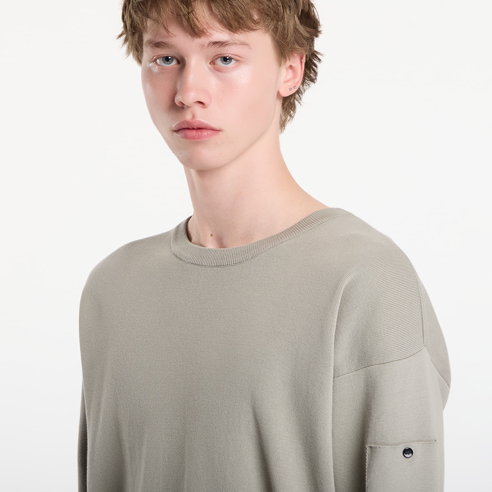Sweaters voor heren C.P. Company Cotton Sea Island Lens Sweater Dove