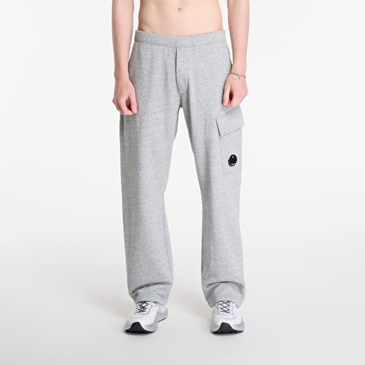 C.P. Company Diagonal Raised Fleece Cargo Sweatpants Greystone