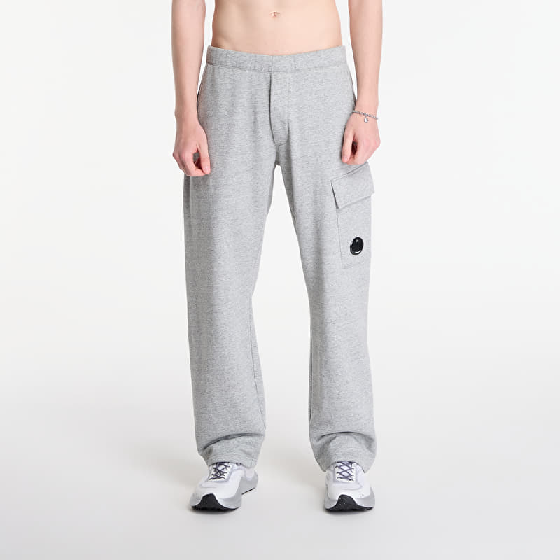 C.P. Company Diagonal Raised Fleece Cargo Sweatpants Greystone