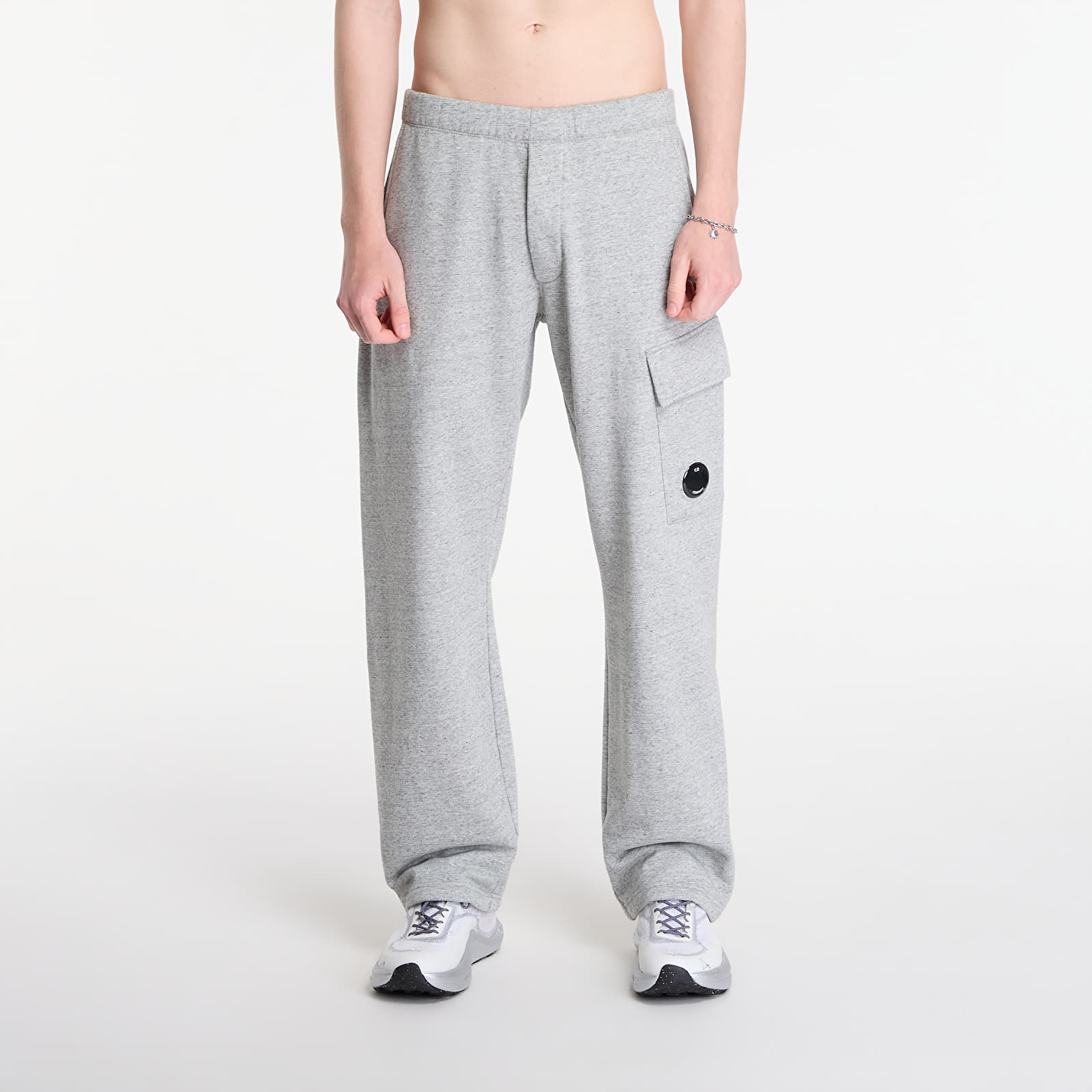Мъжки спортни панталони C.P. Company Diagonal Raised Fleece Cargo Sweatpants Greystone