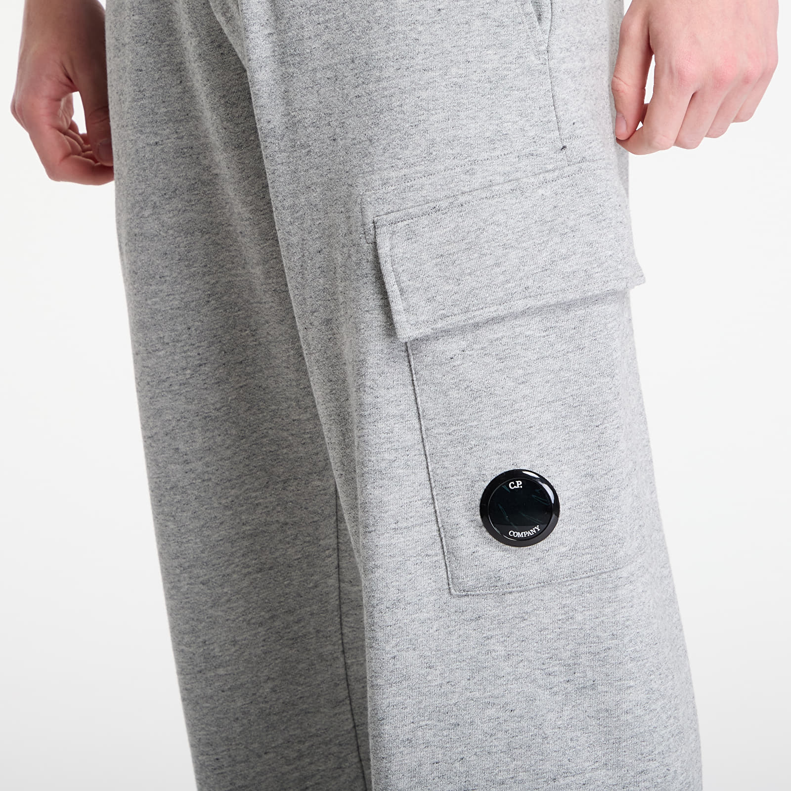 Мъжки спортни панталони C.P. Company Diagonal Raised Fleece Cargo Sweatpants Greystone