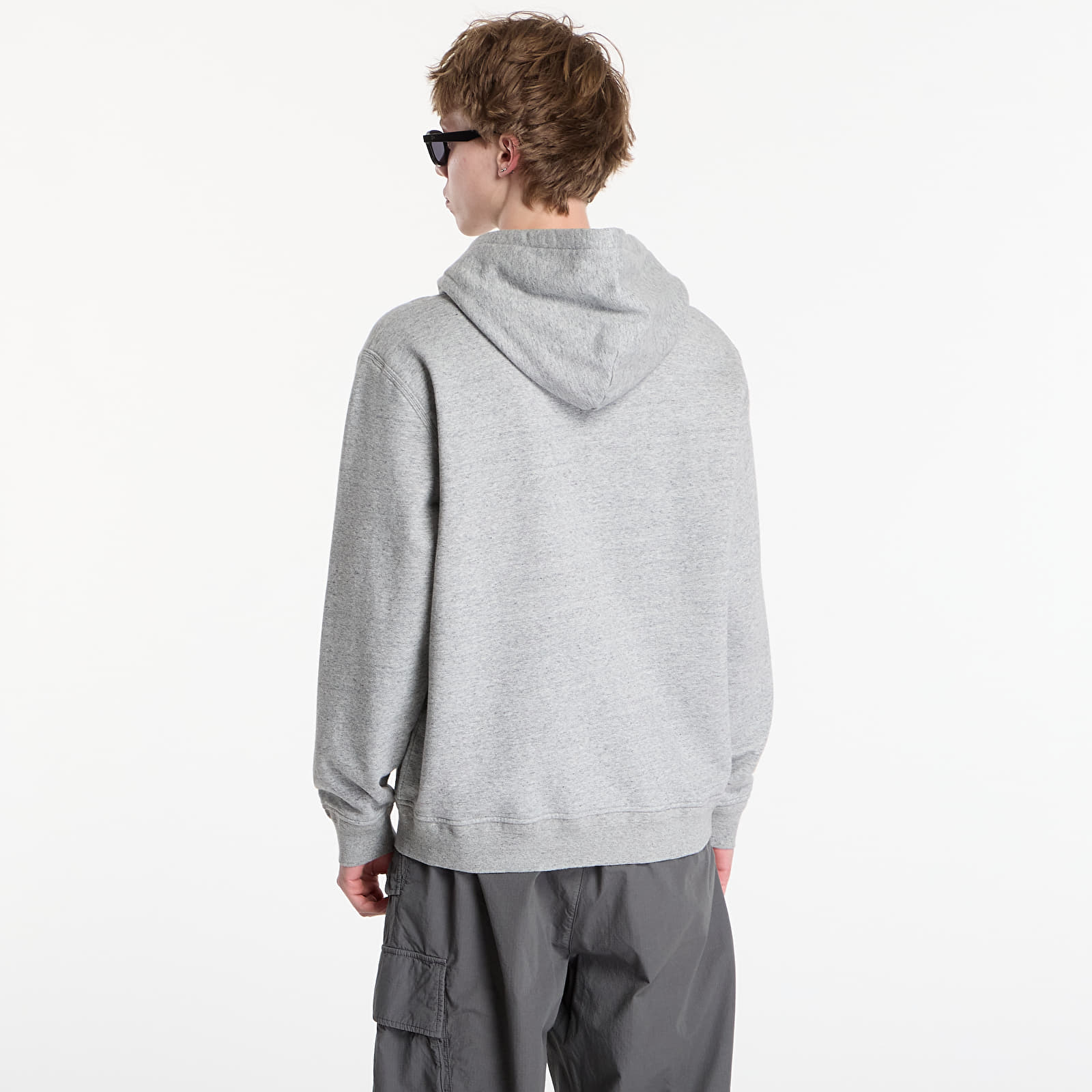 Moški hoodiji  C.P. Company Diagonal Raised Fleece Zip Hooded Sweatshirt Greystone