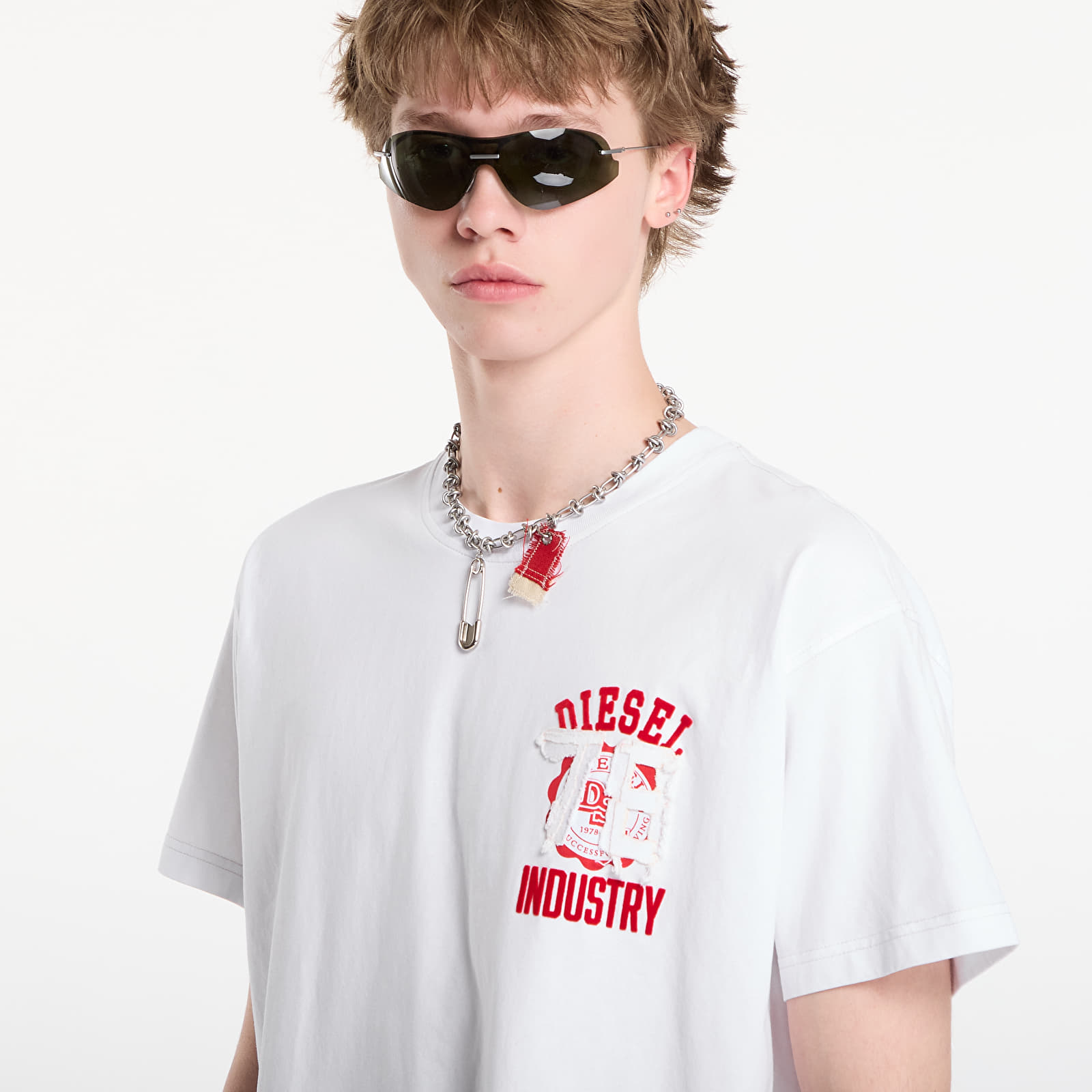 T-shirts för män Diesel T-Norm-V14 T-Shirt White