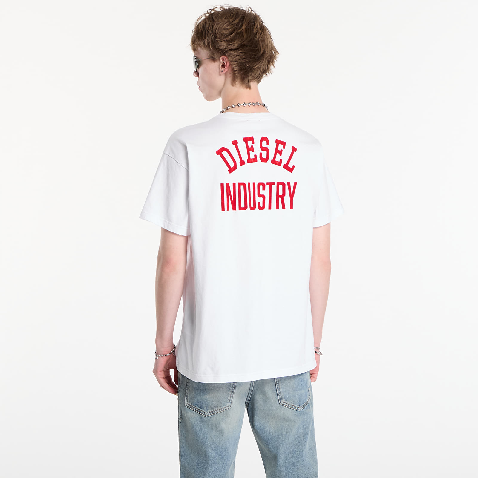 T-shirts för män Diesel T-Norm-V14 T-Shirt White