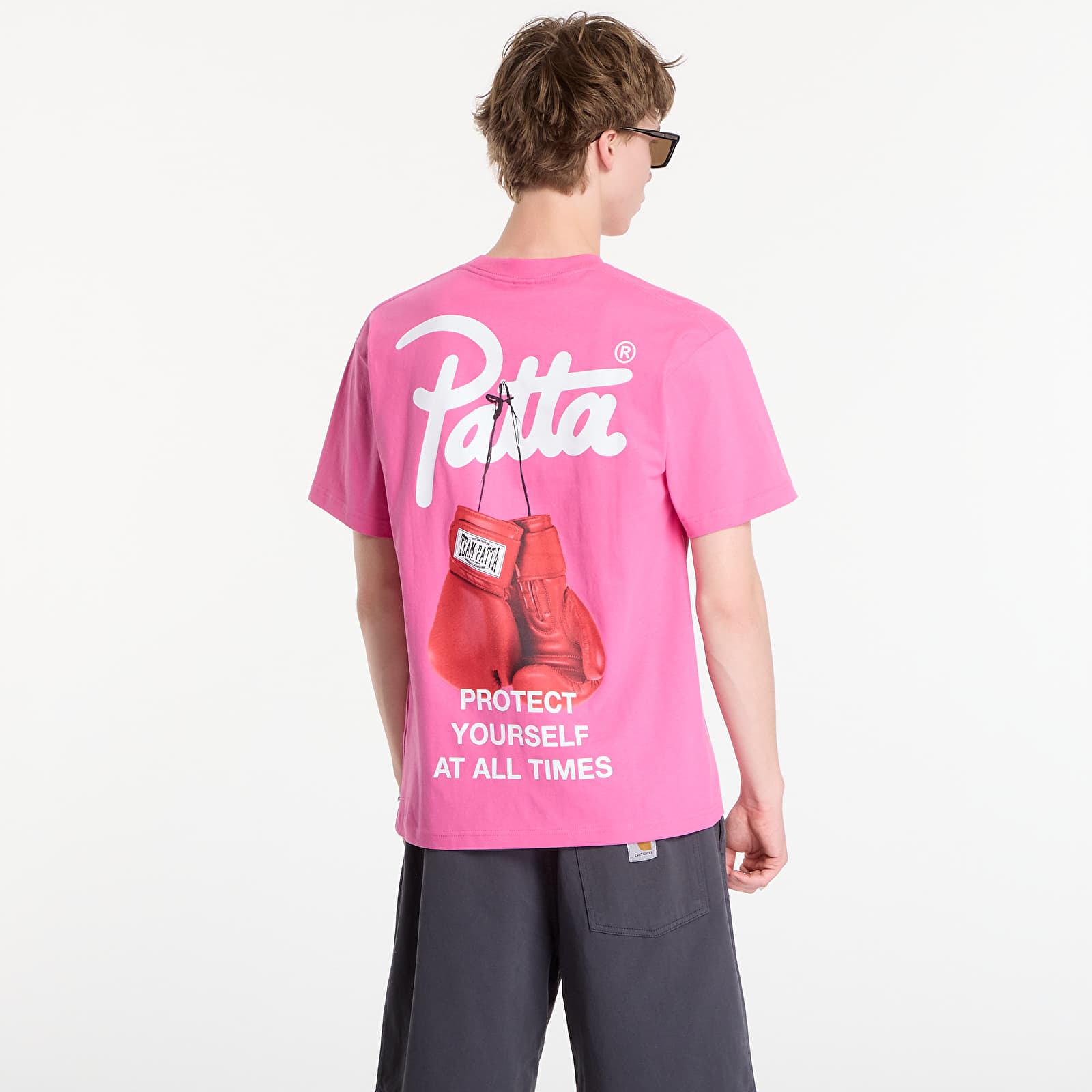 Majice T-shirt Patta Protect Yourself T-Shirt UNISEX Ibis Rose
