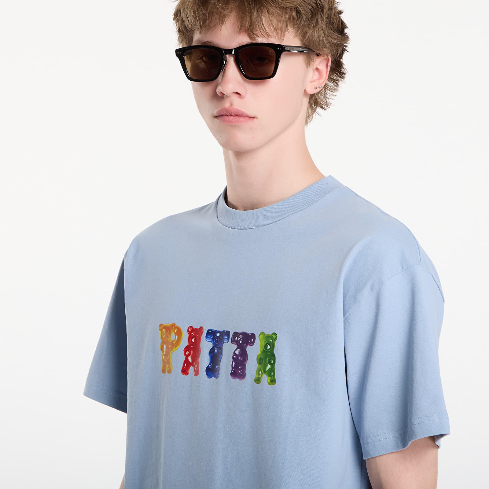 Majice T-shirt Patta Gummi T-Shirt UNISEX Dusty Blue