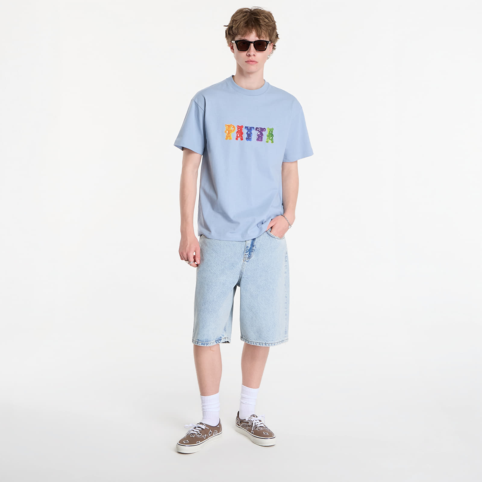 Majice T-shirt Patta Gummi T-Shirt UNISEX Dusty Blue