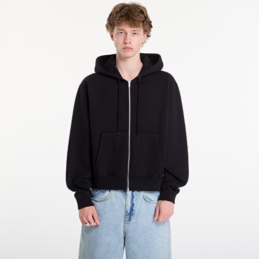 Hoodica Patta Embro Classic Zip Up Hooded Sweater UNISEX Black