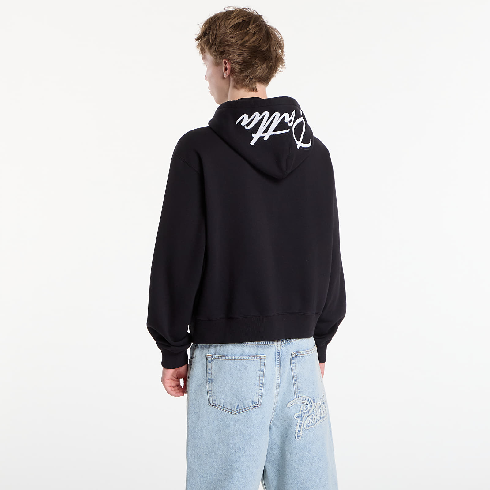 Kapuutsikud ja kampsunid Patta Embro Classic Zip Up Hooded Sweater UNISEX Black