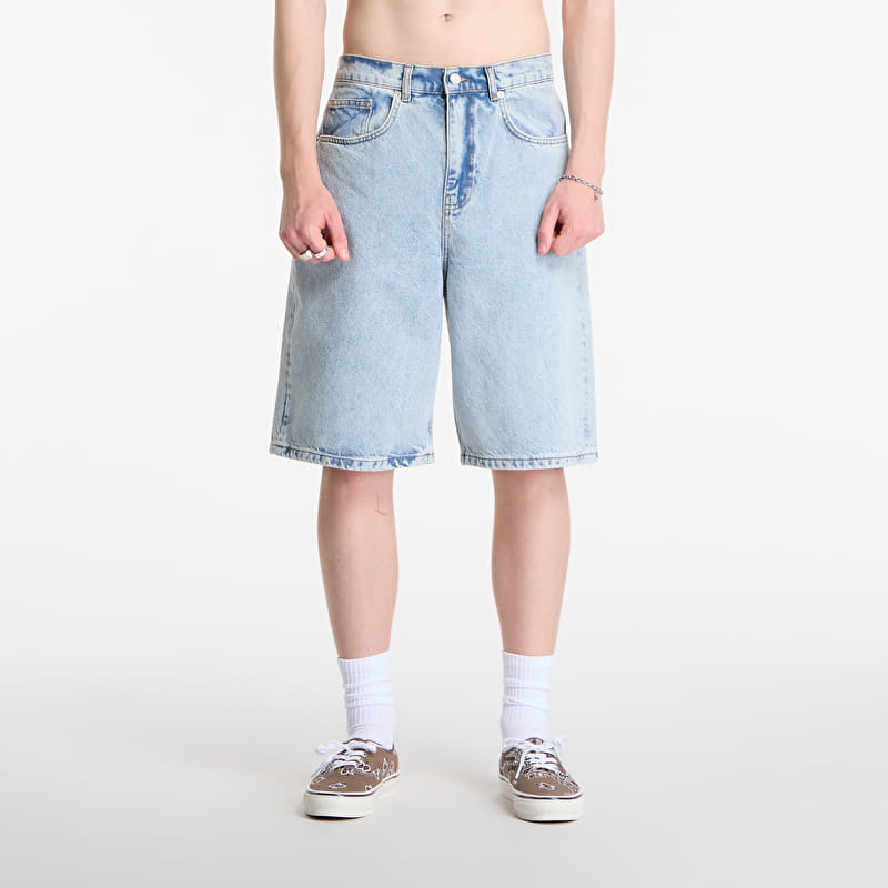 Short Patta Light Wash Denim Shorts Light Blue Denim