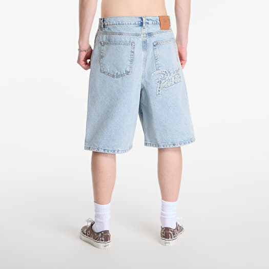 Patta Light Wash Denim Shorts Light Blue Denim | Footshop