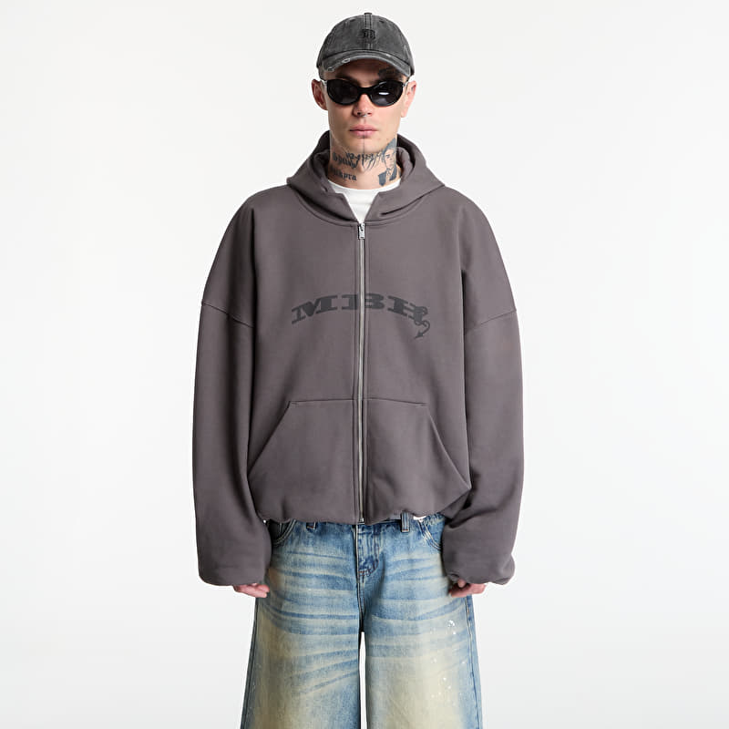 Sweatshirt MISBHV Inflated Mbh Devil Zipped Hoodie UNISEX Washed Grey