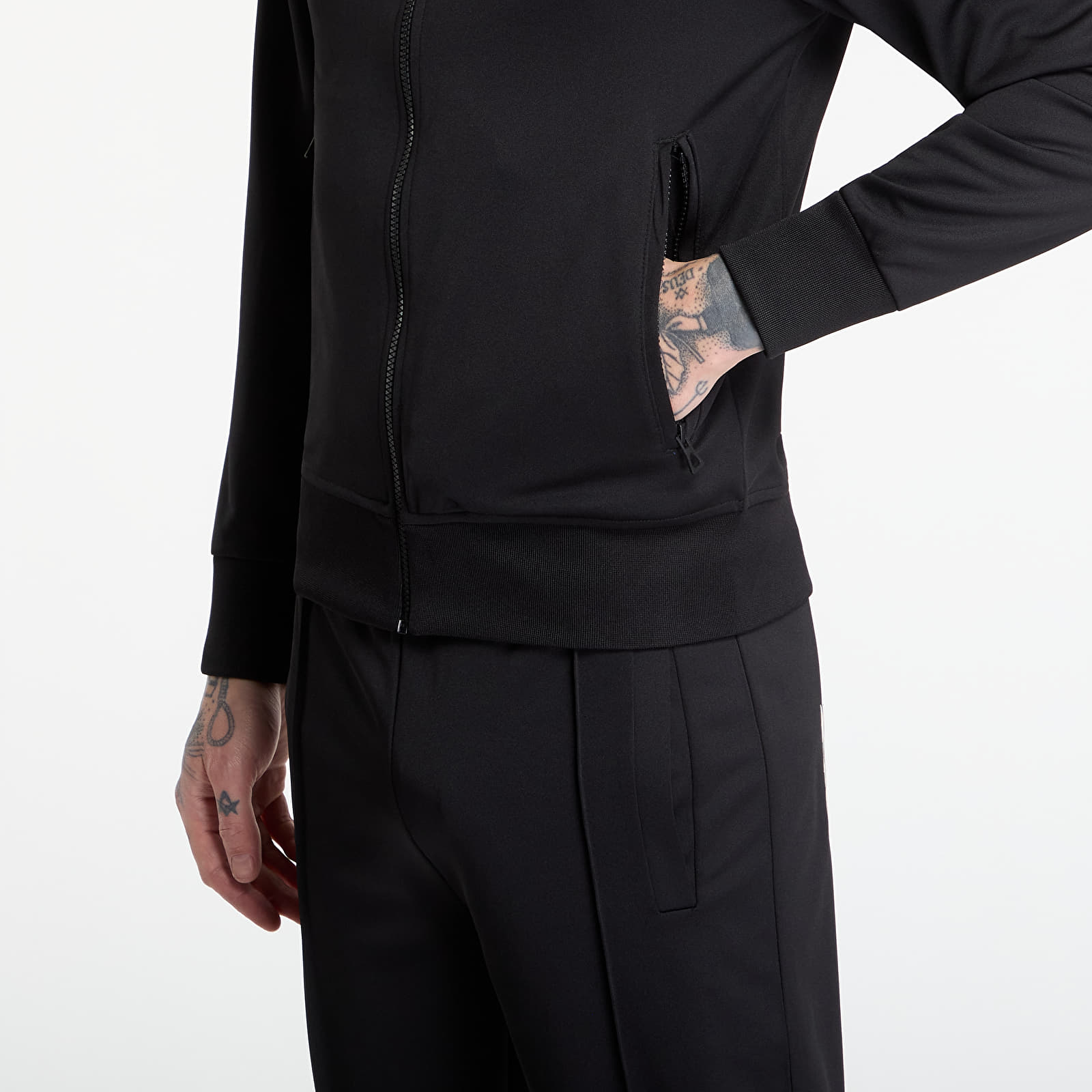 Hoodies and sweatshirts  Palm Angels Back Curved Logo Track Top UNISEX Black/ Off White