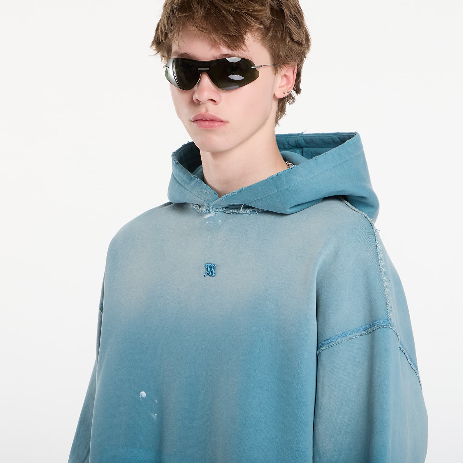 Hoodies and sweatshirts  MISBHV Shadow Pocket Hoodie UNISEX Teal Blue