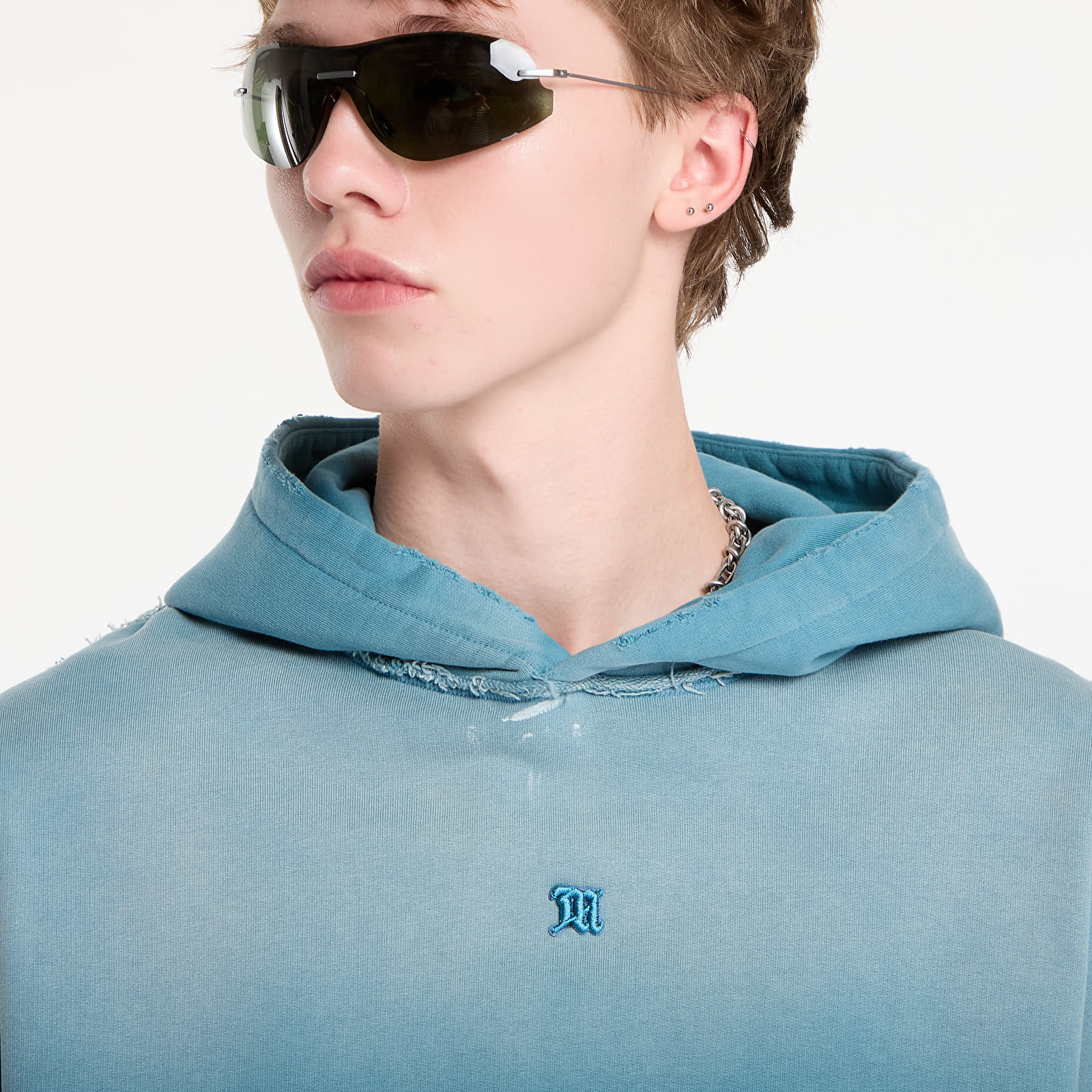 Hoodies and sweatshirts  MISBHV Shadow Pocket Hoodie UNISEX Teal Blue